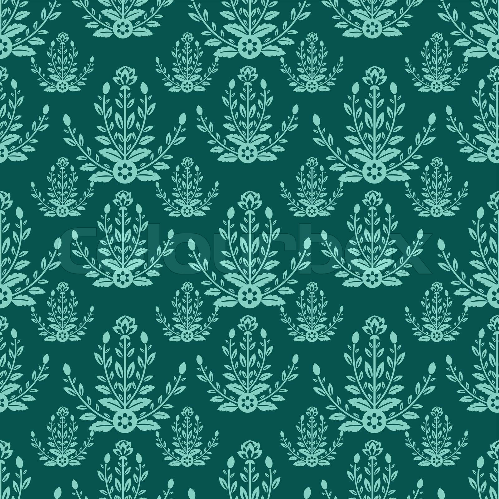 Damask pattern Stock vector Colourbox