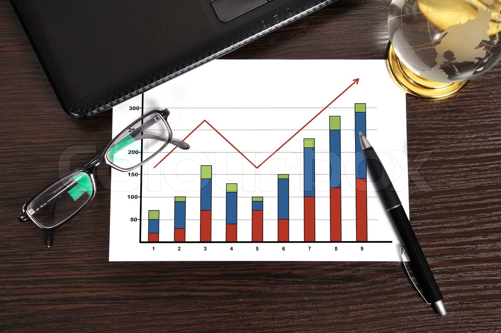 Growth Chart On Paper Stock Image Colourbox Growth Chart On Paper Stock Image Colourbox