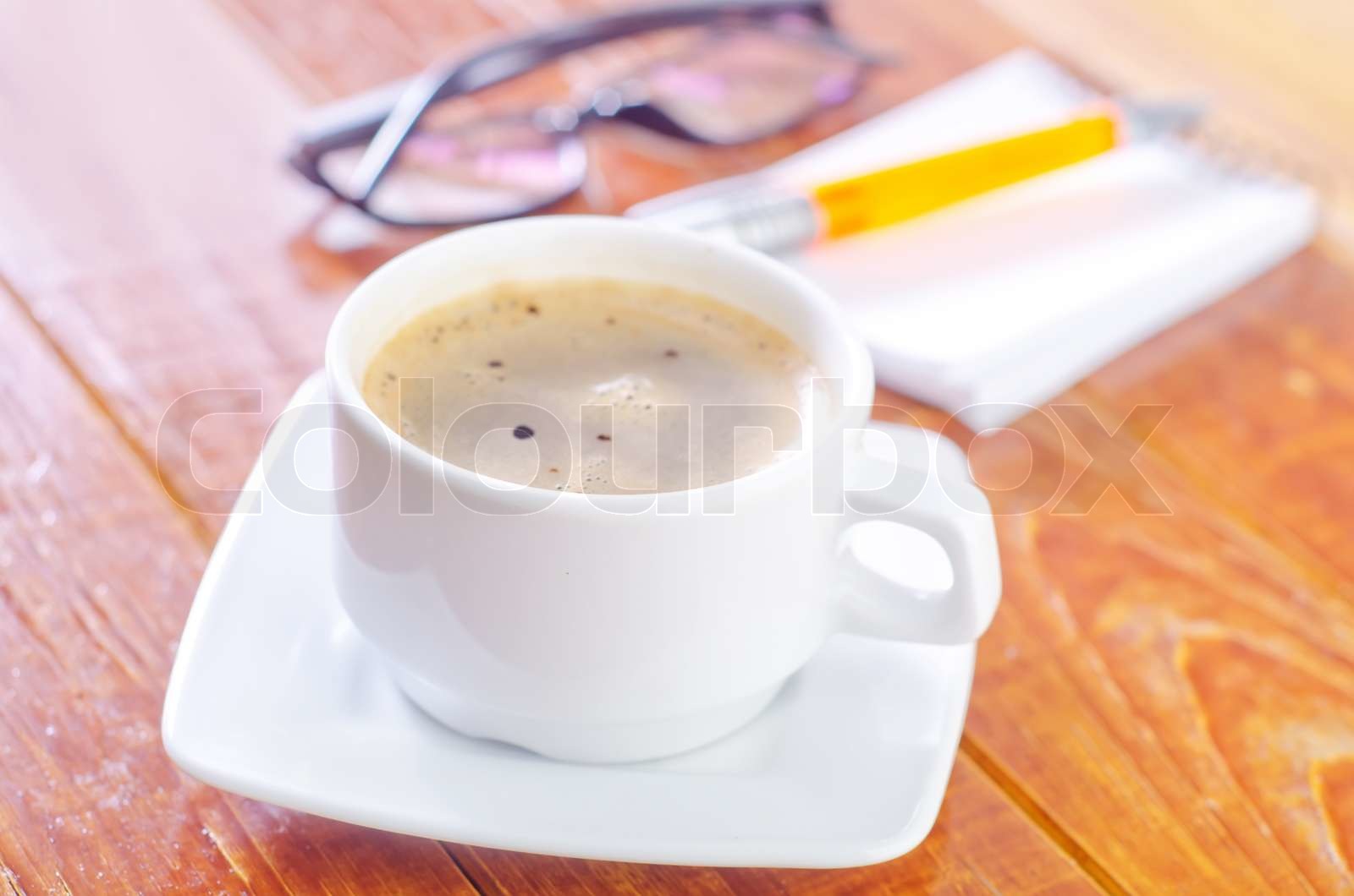 coffee and note | Stock image | Colourbox