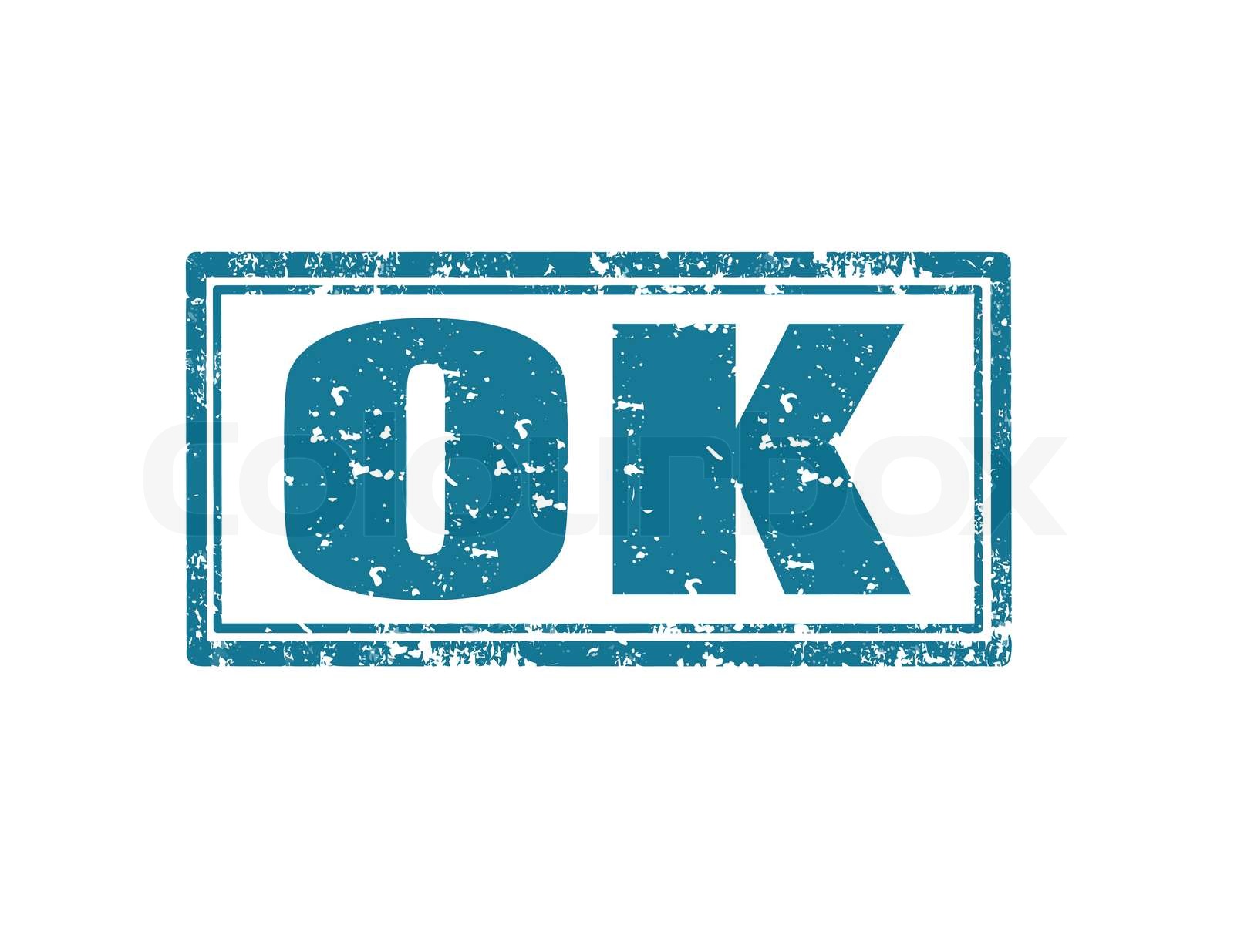 OK - Stempel | Stock-Vektor | Colourbox