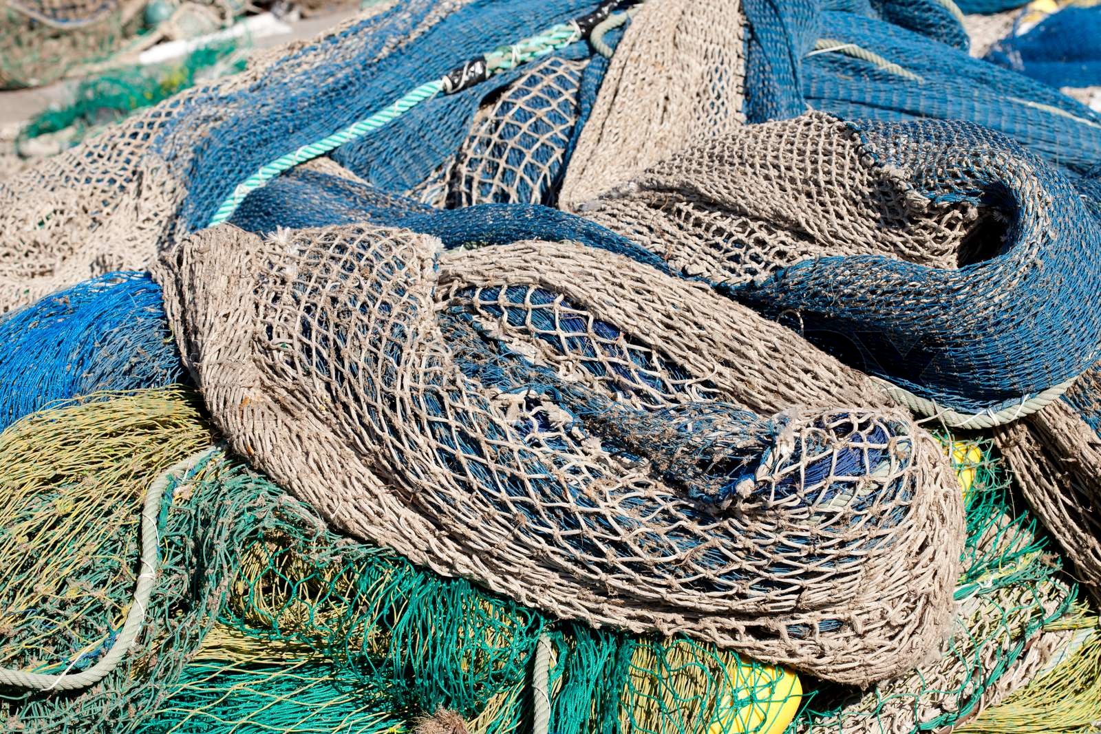 Fishing nets Stock image Colourbox