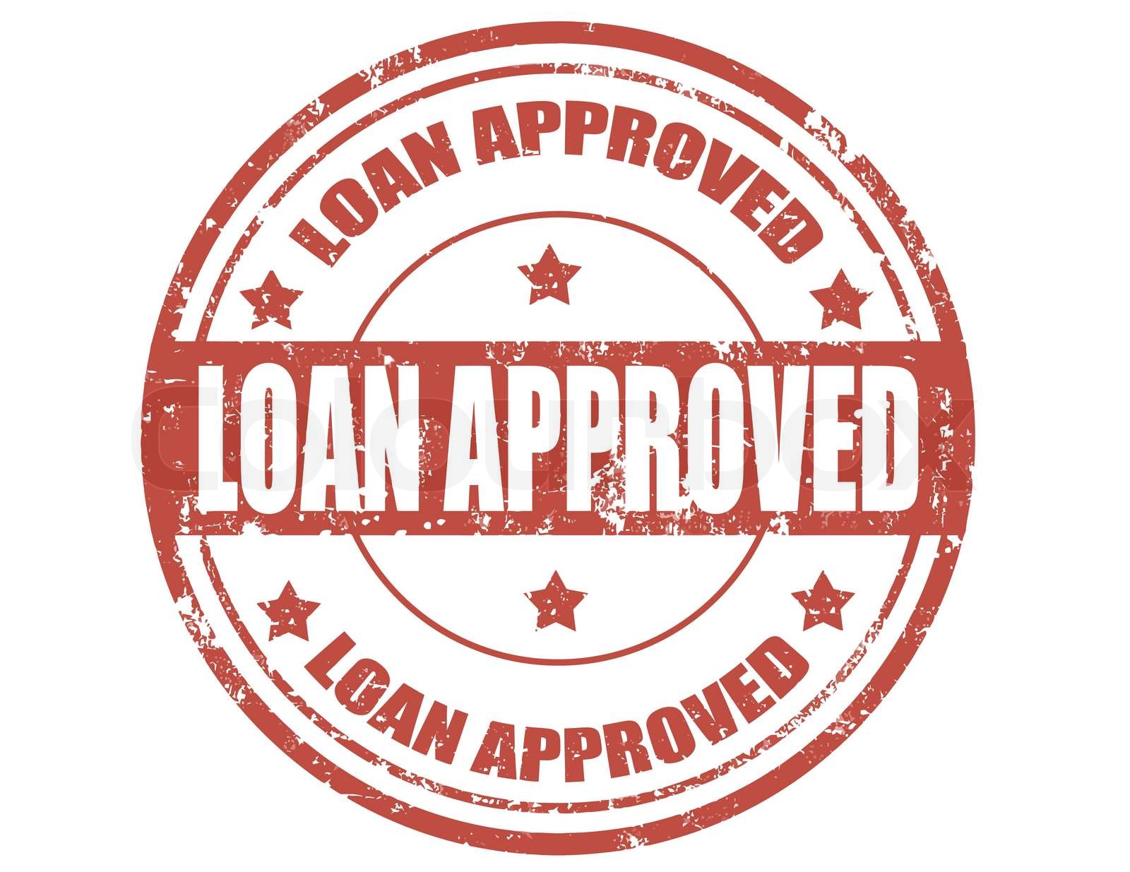 Loan approved-stamp | Stock vector | Colourbox