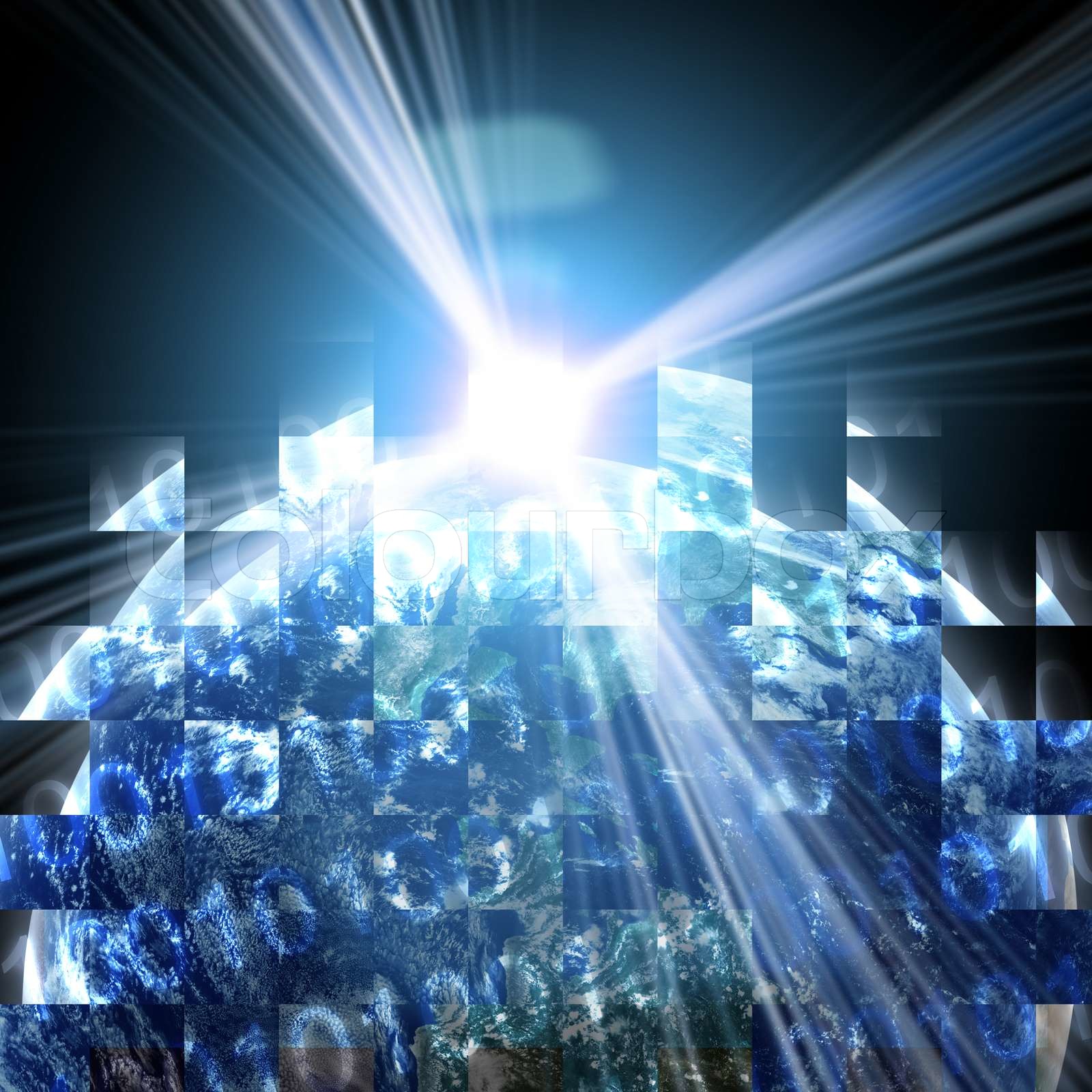 digitalen Welt Stock Bild Colourbox