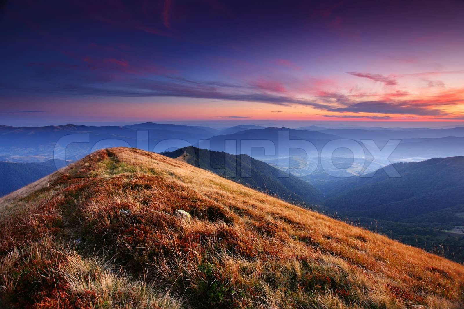 Berglandschaft Stock Bild Colourbox
