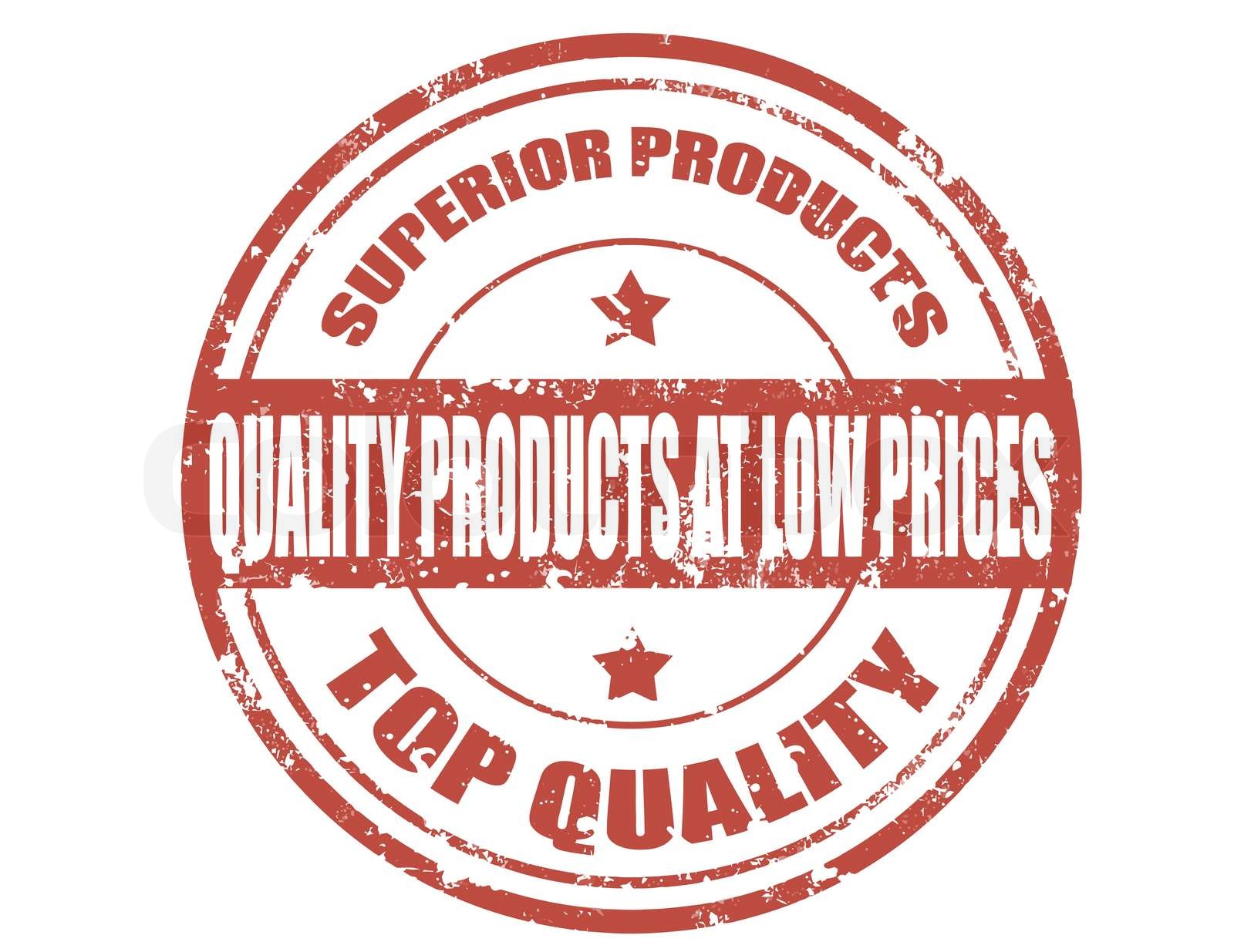 Quality productsstamp Stock vector Colourbox