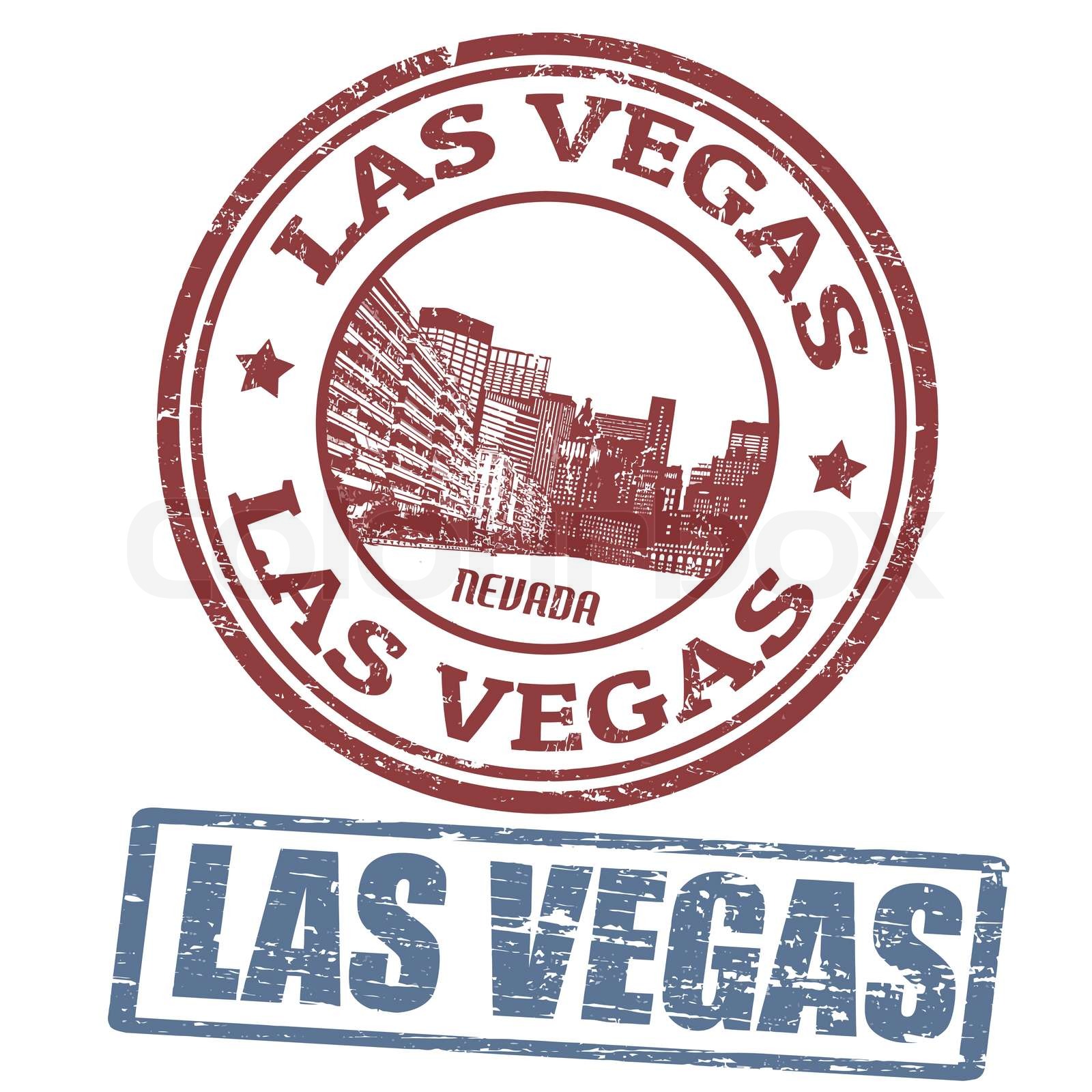Las Vegas stamps Stock vector Colourbox