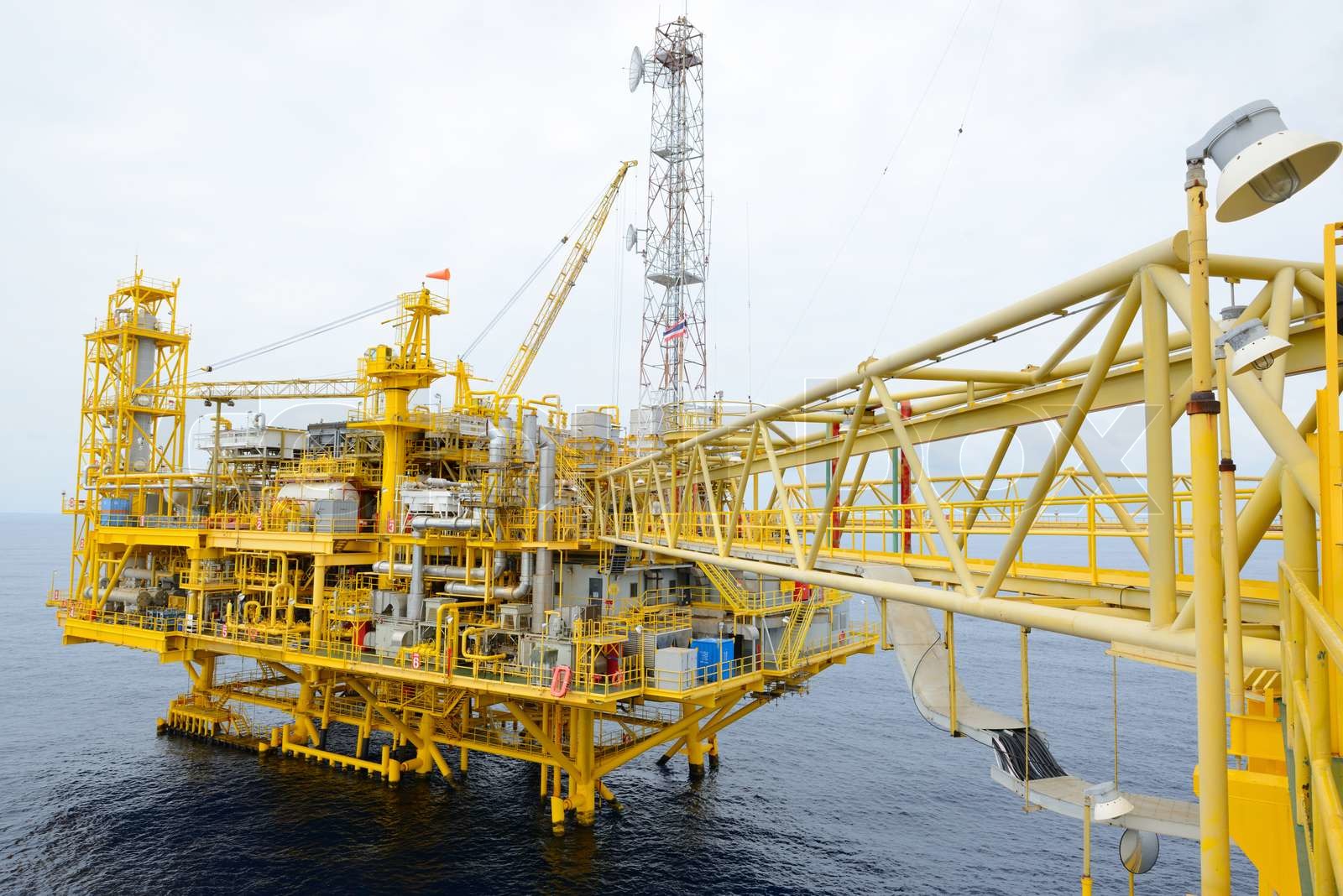 The offshore oil rig | Stock image | Colourbox