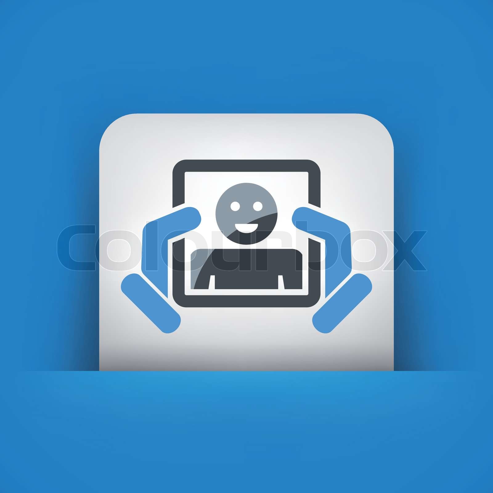 Look in the mirror icon | Stock vector | Colourbox