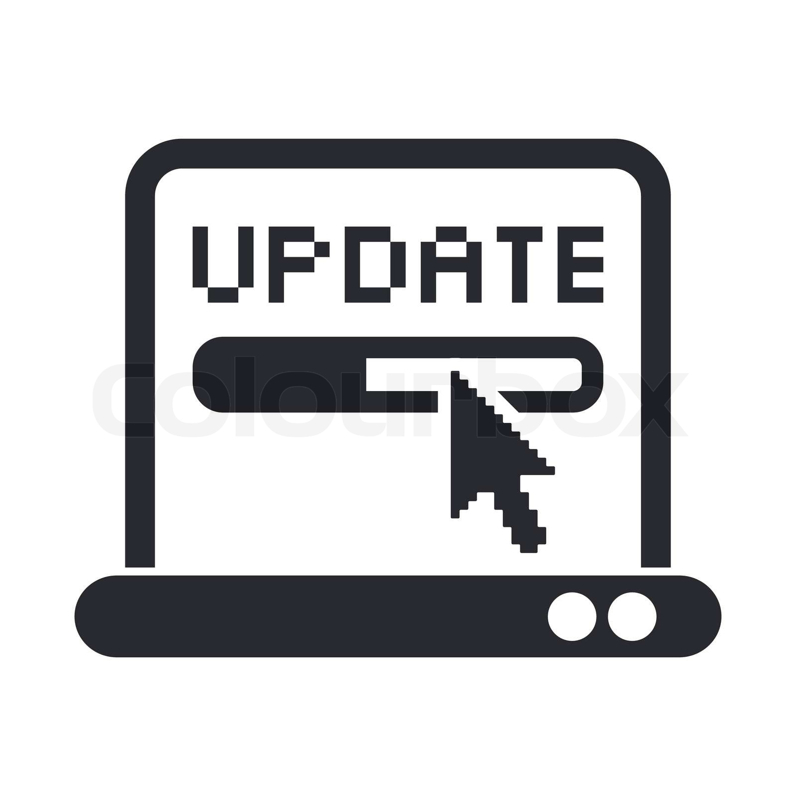 Vector illustration of isolated update icon | Stock vector | Colourbox