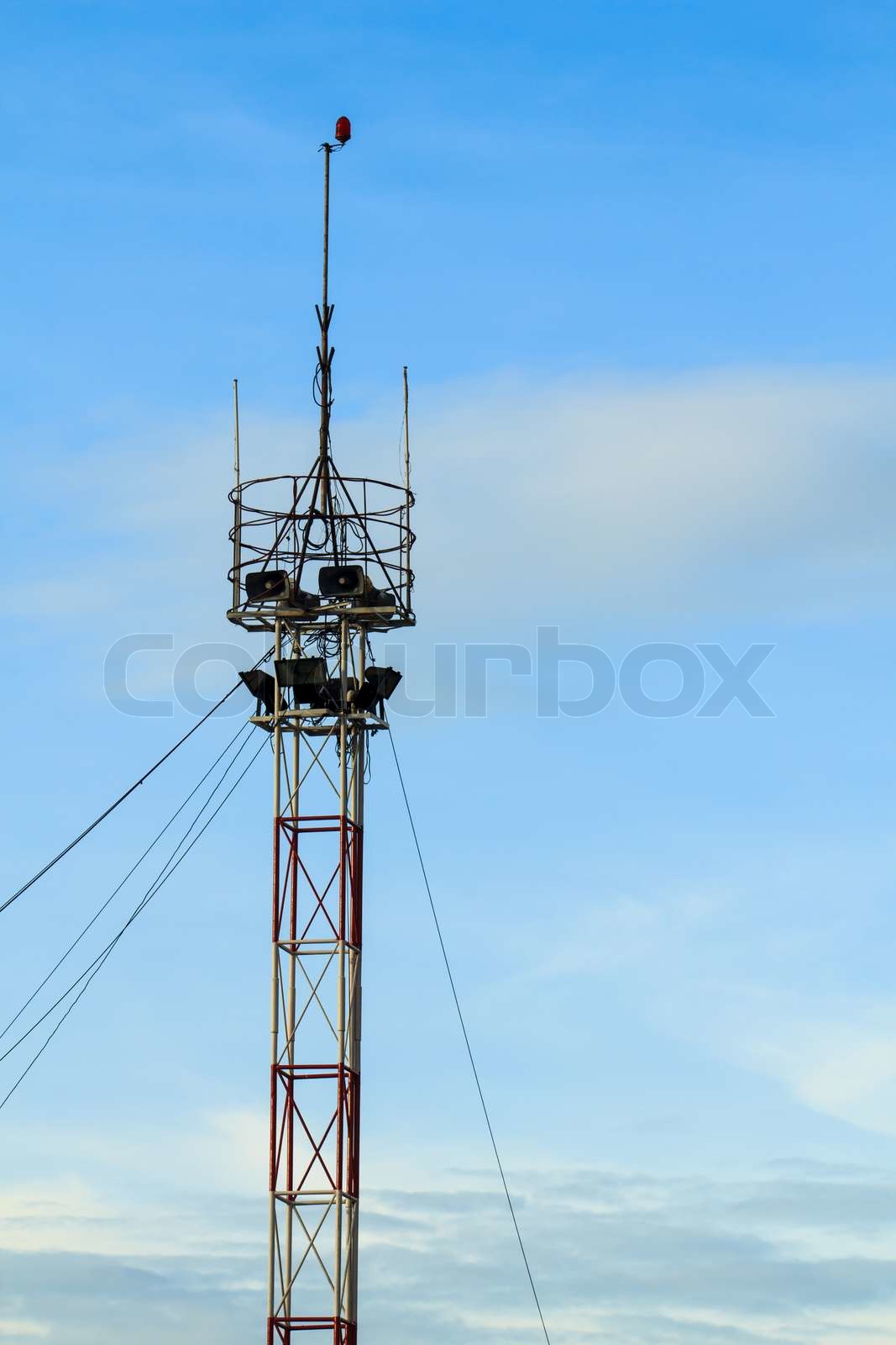 Broadcasting tower Stock image Colourbox