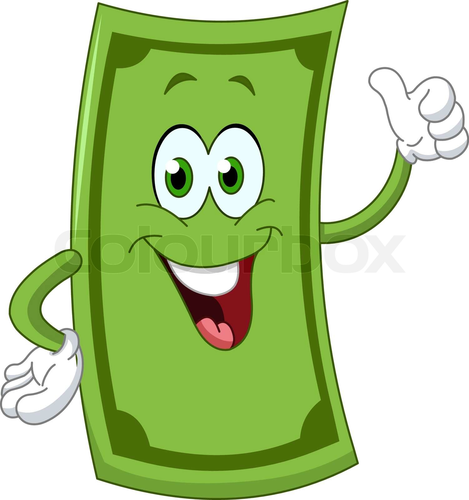 dollar cartoon Stock vector Colourbox