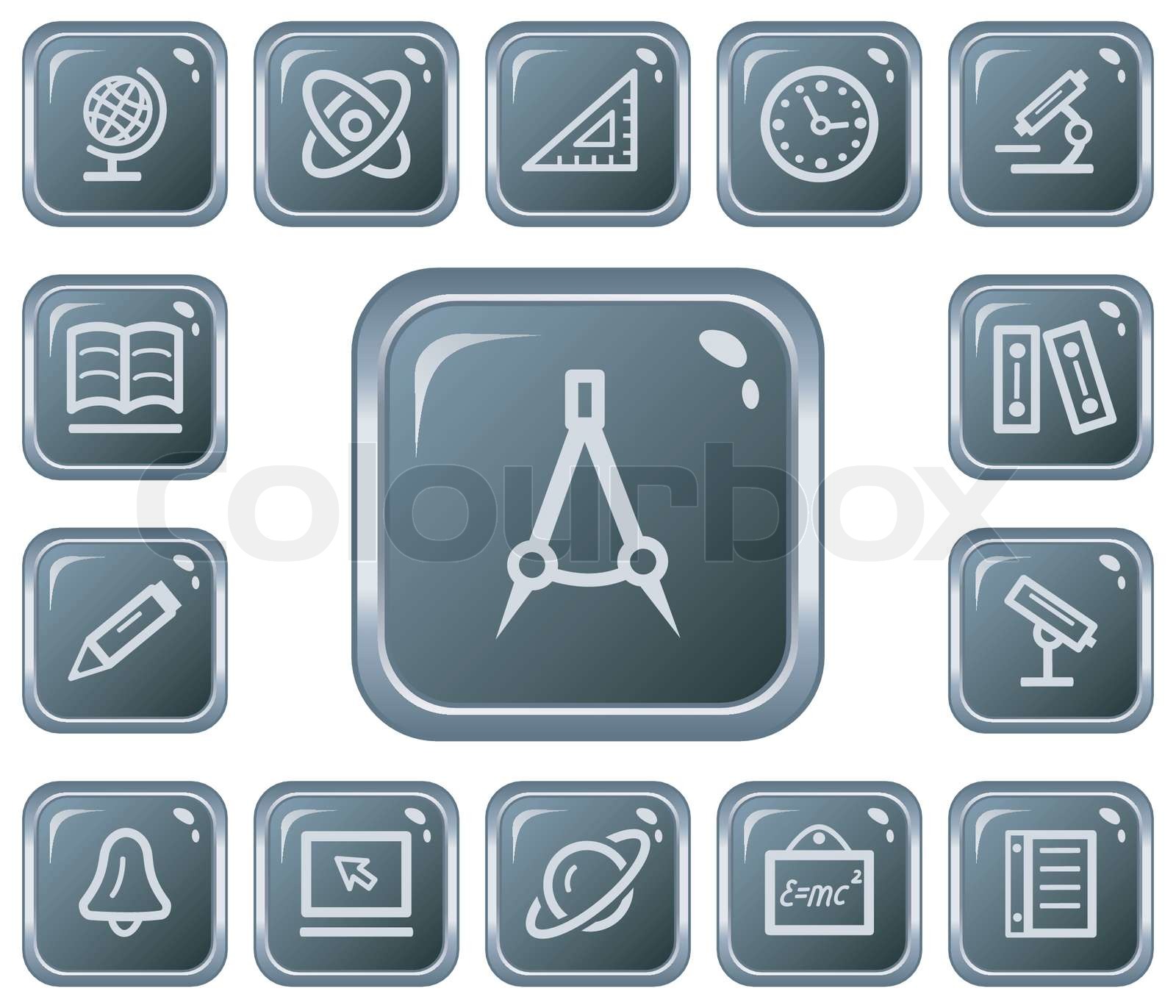 Education Buttons Stock Vector Colourbox
