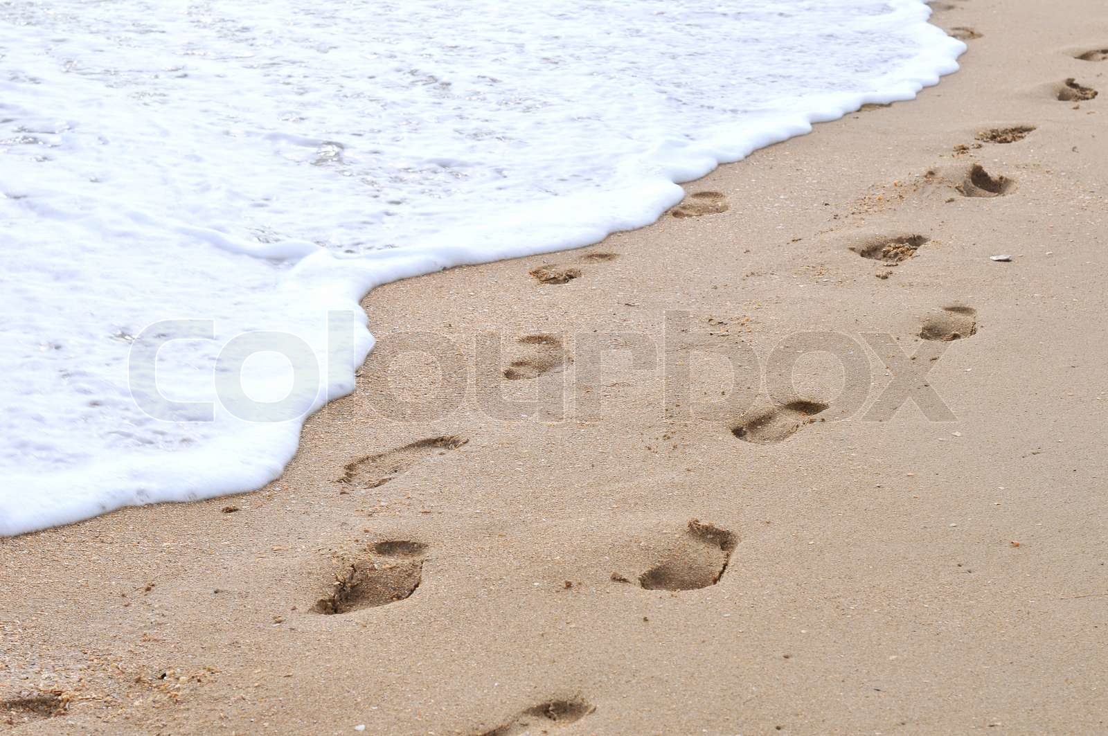 Menschliche Fußspuren | Stock Bild | Colourbox