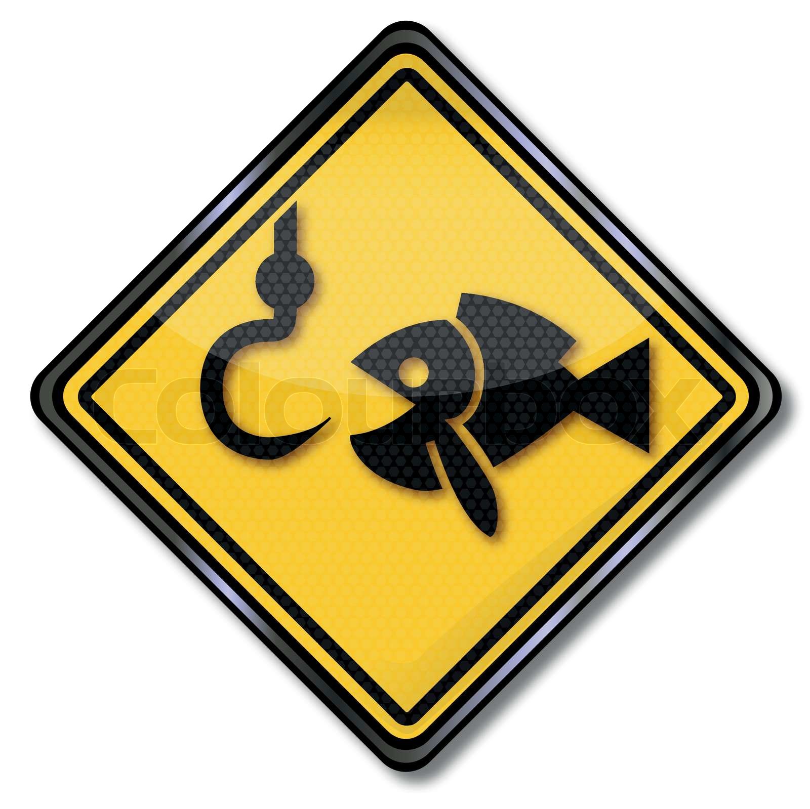 Fischereiaufsicht Schild 23,5x3,8cm - Wetterfestes Hinweisschild Für Angelgewässer