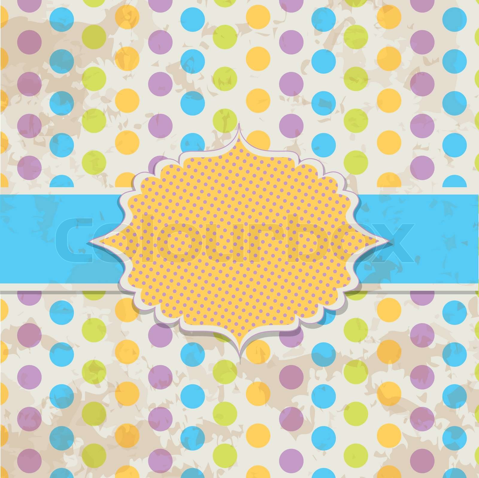 Vorlage Grußkarte , Vektor- | Stock-Vektor | Colourbox