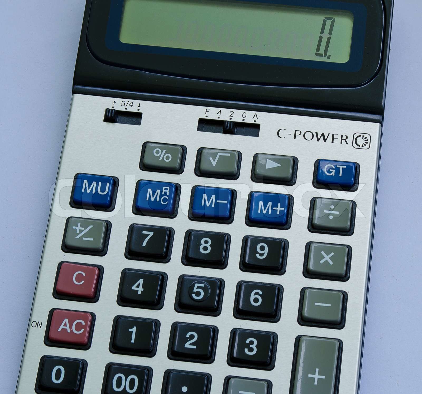 calculating machine Stock image Colourbox