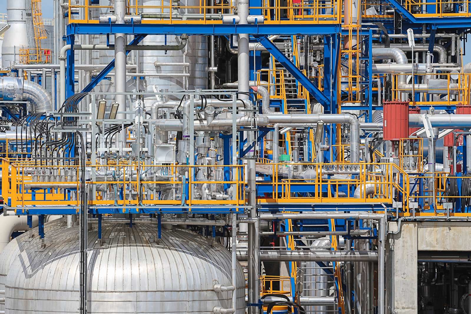 Structure of industrial plant Stock image Colourbox