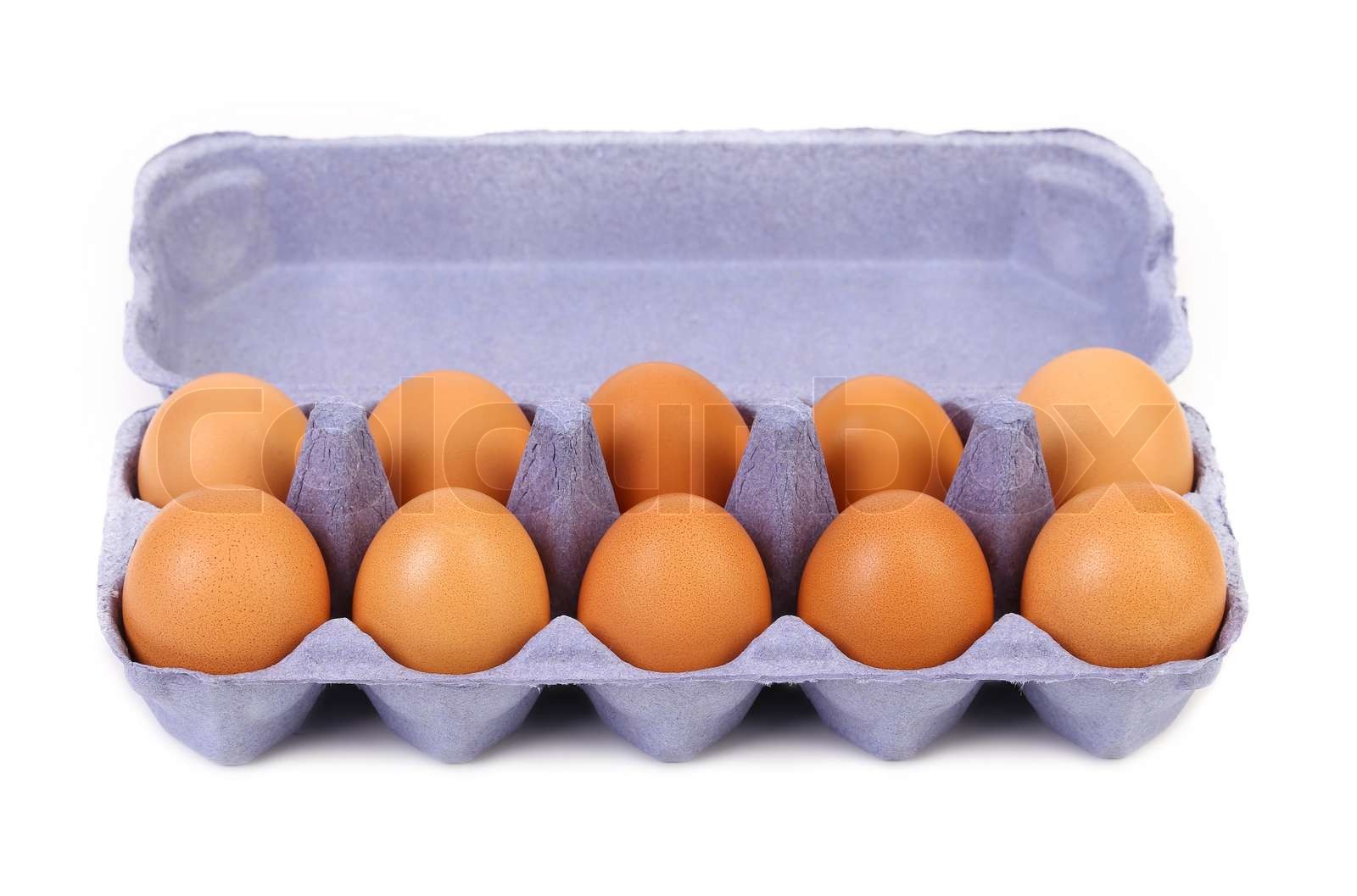 In Welchen Müll Kommt Eierkarton Die braune Eier im Eierkarton | Stock Bild | Colourbox
