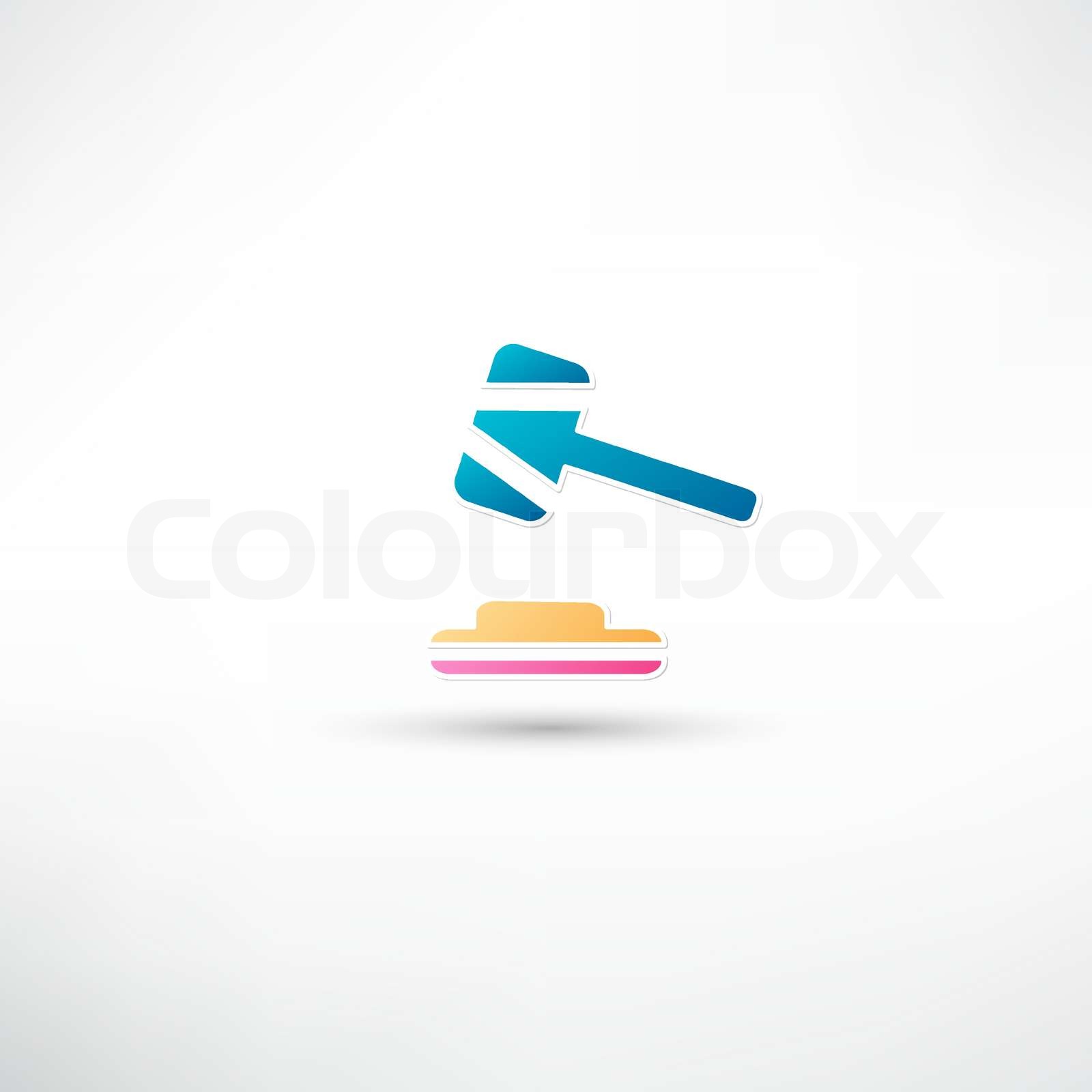 Hammer -Symbol | Stock-Vektor | Colourbox