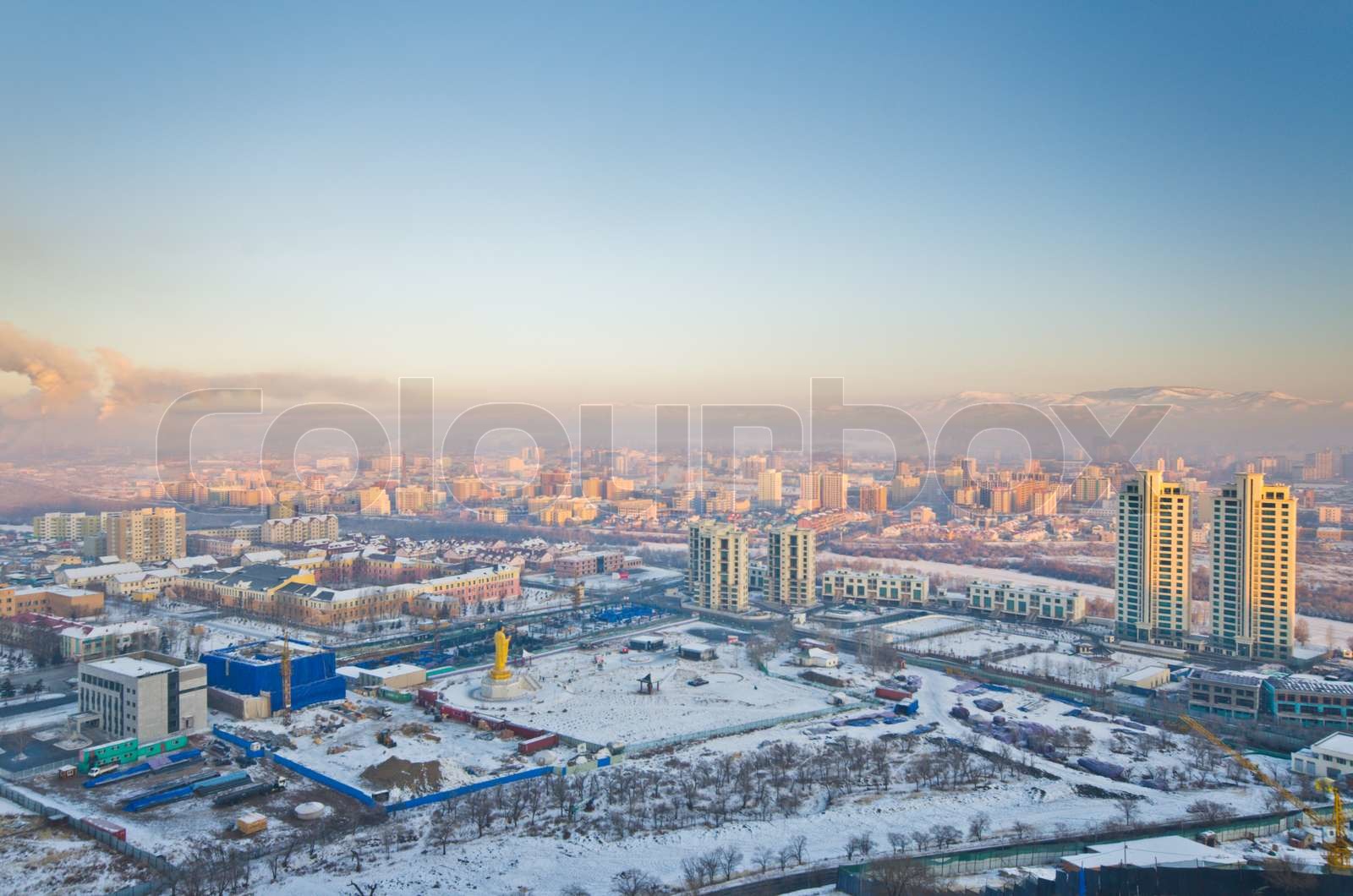 Ulan Bator the capital of Mongolia Stock image Colourbox