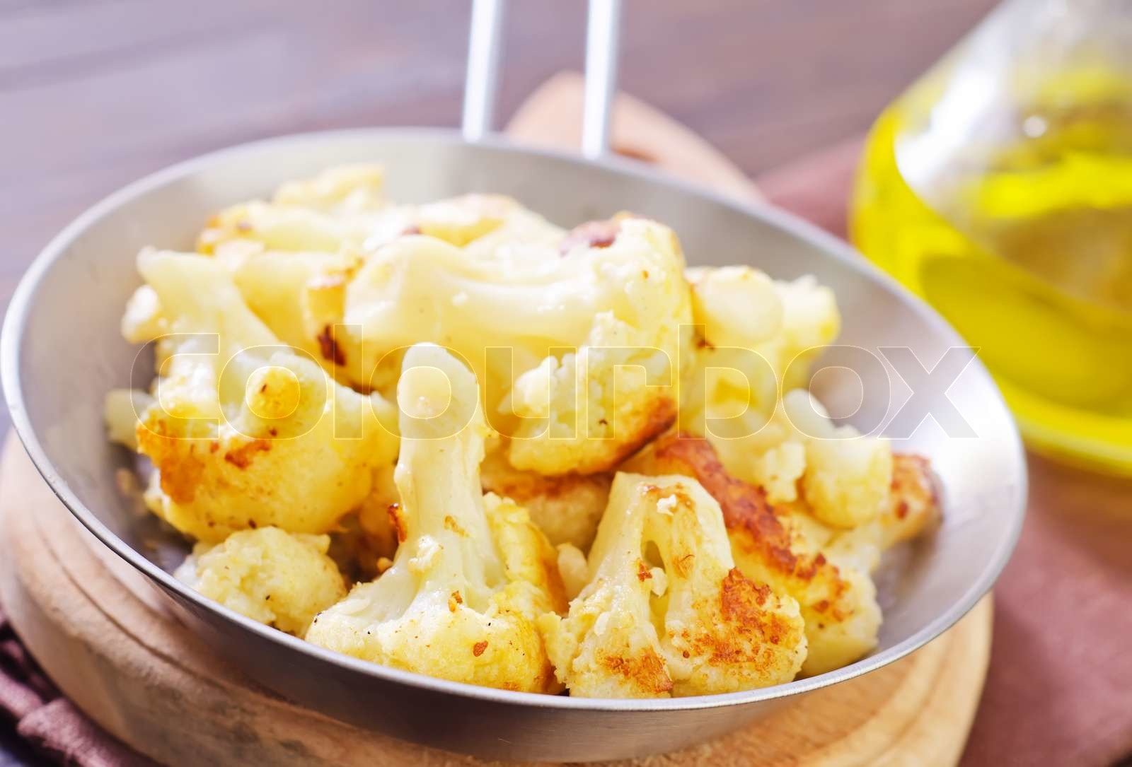 fried cauliflower Stock image Colourbox