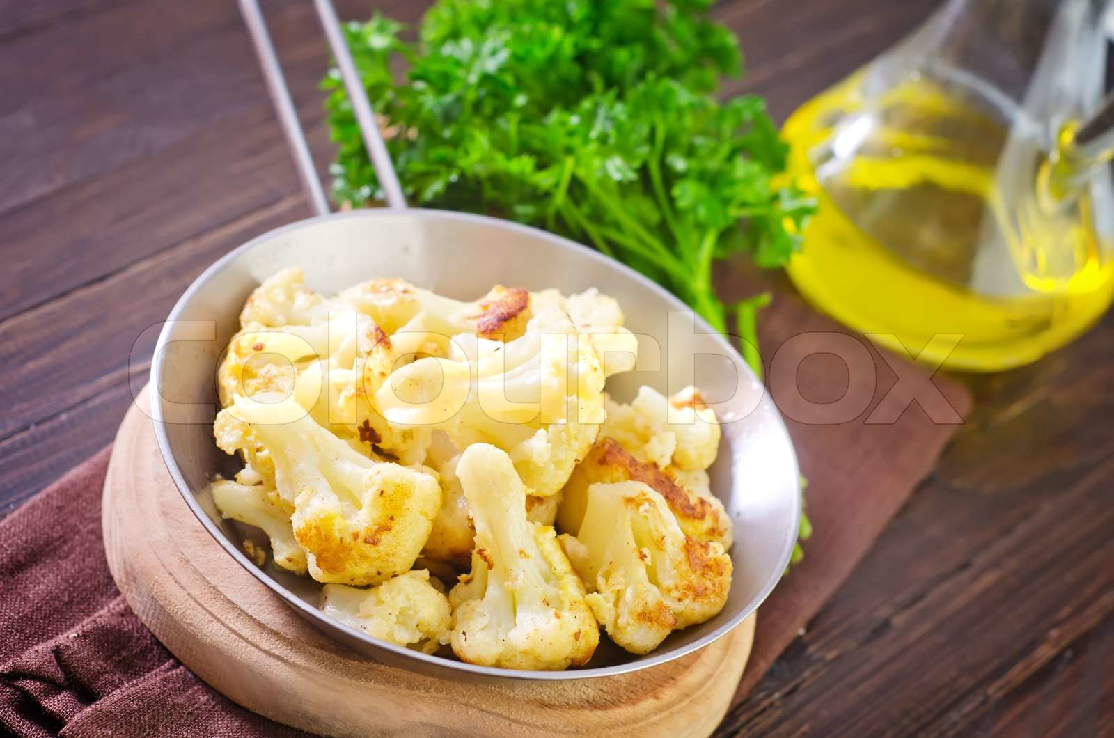 fried cauliflower Stock image Colourbox