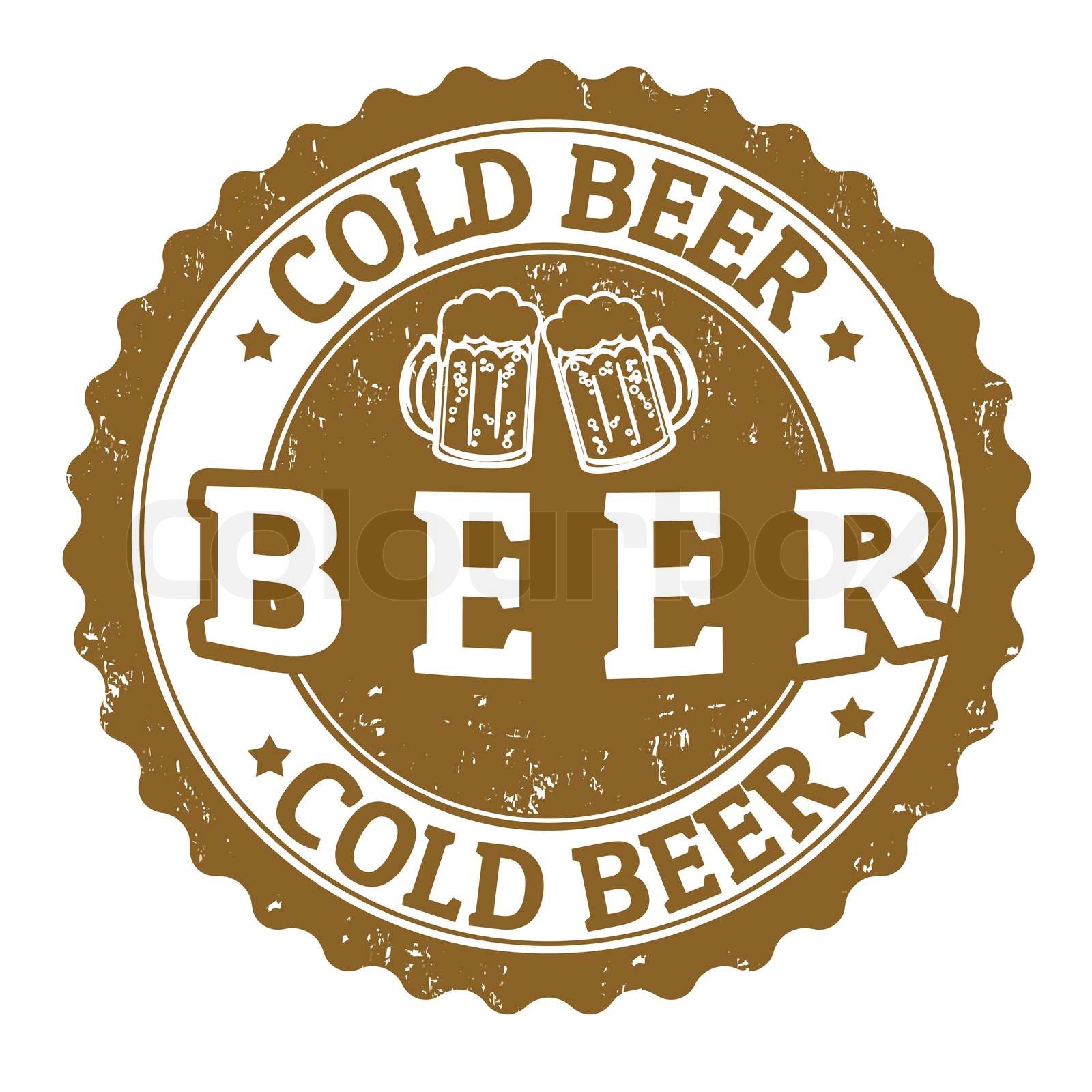 Cold beer sign | Stock vector | Colourbox