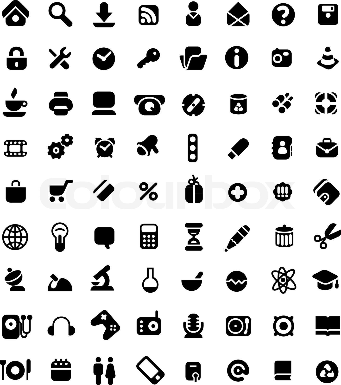 Icon sæt | Stock vektor | Colourbox