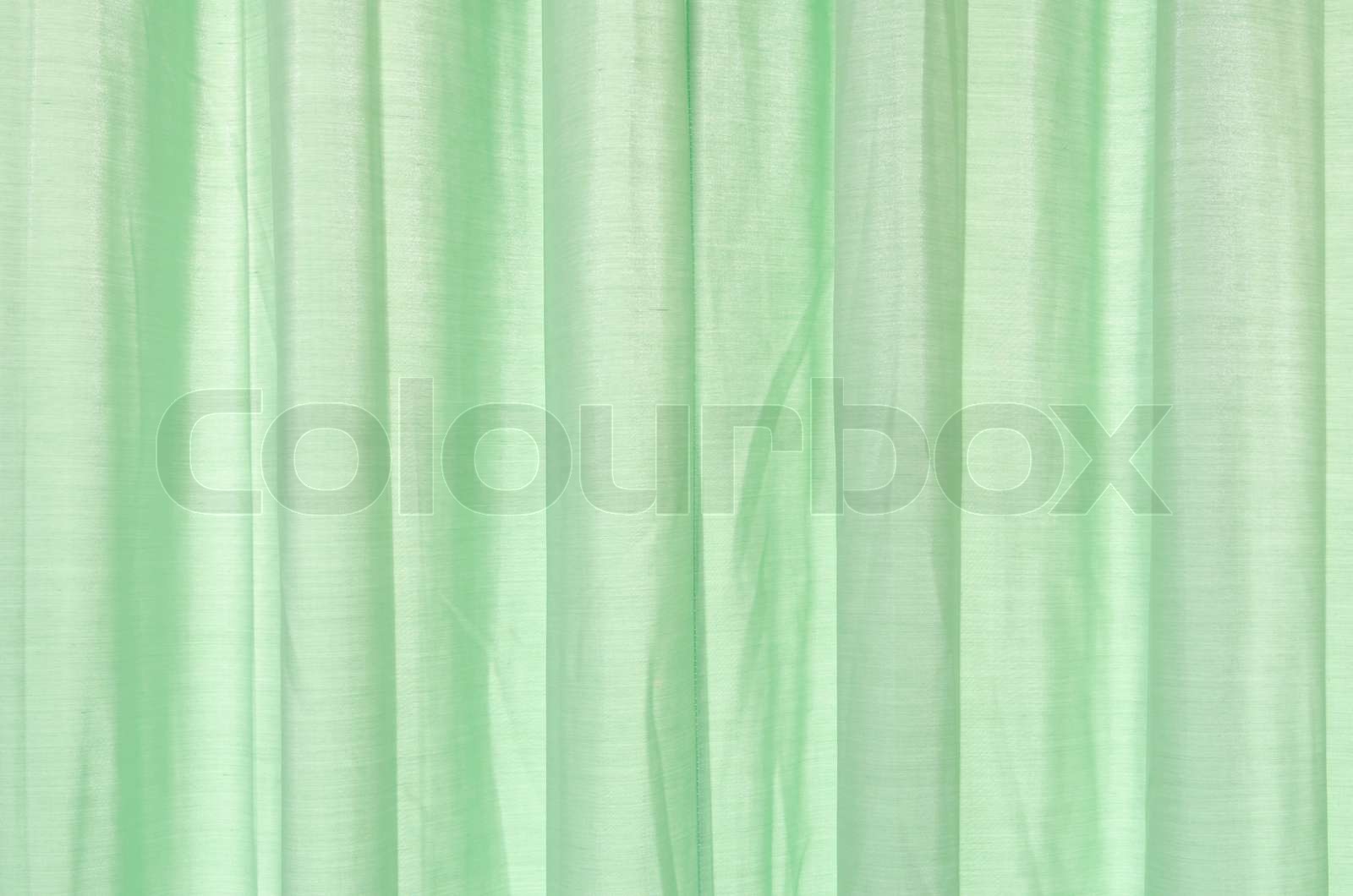 green curtain background | Stock image | Colourbox