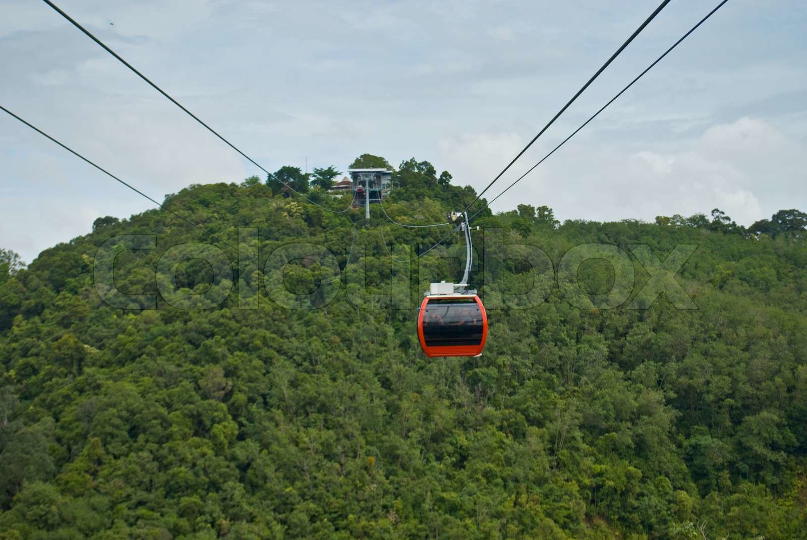 Cable Car at Hatyai Park , Hat Yai , Thailand Stock image Colourbox