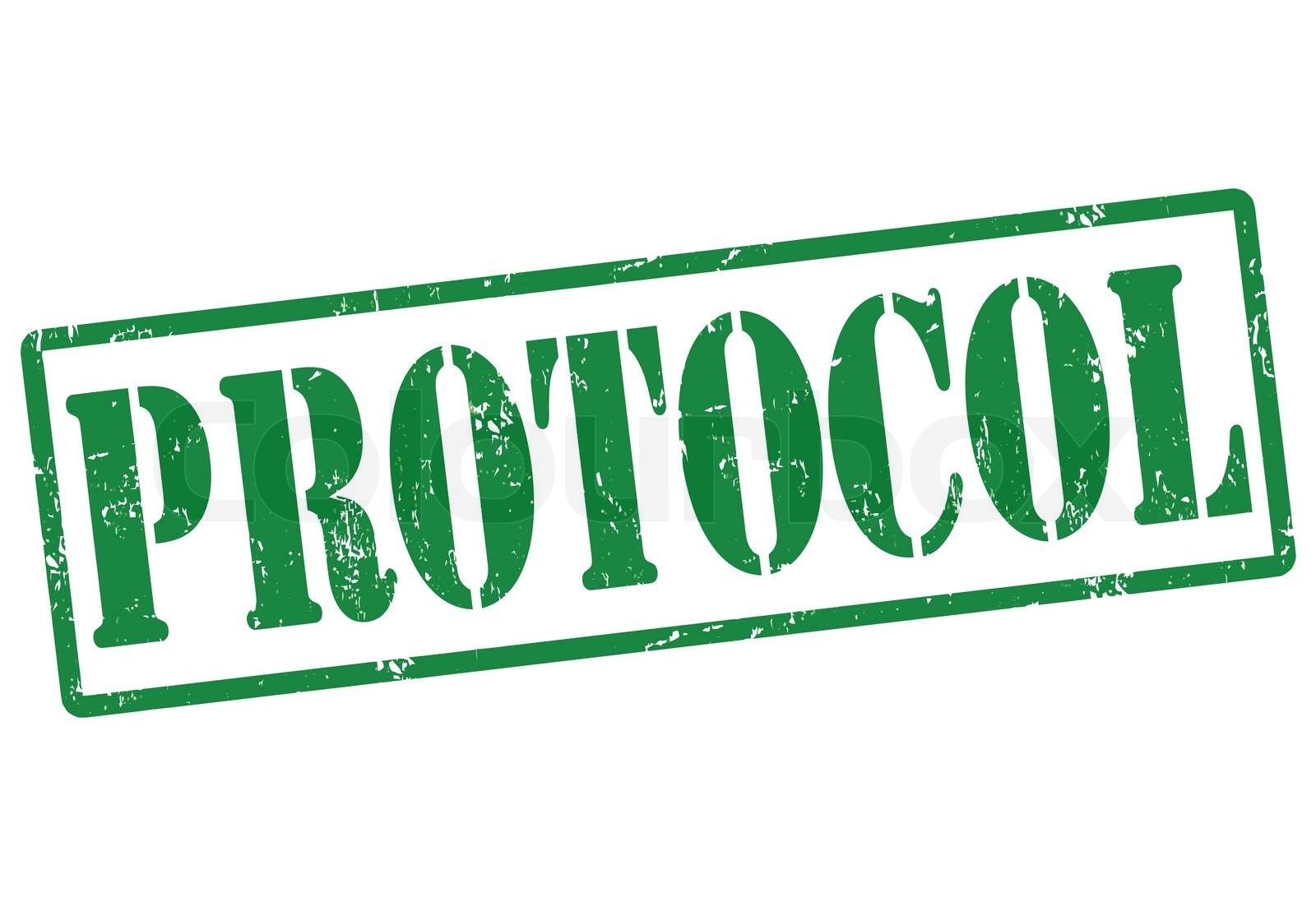 Protocol stamp Stock vector Colourbox