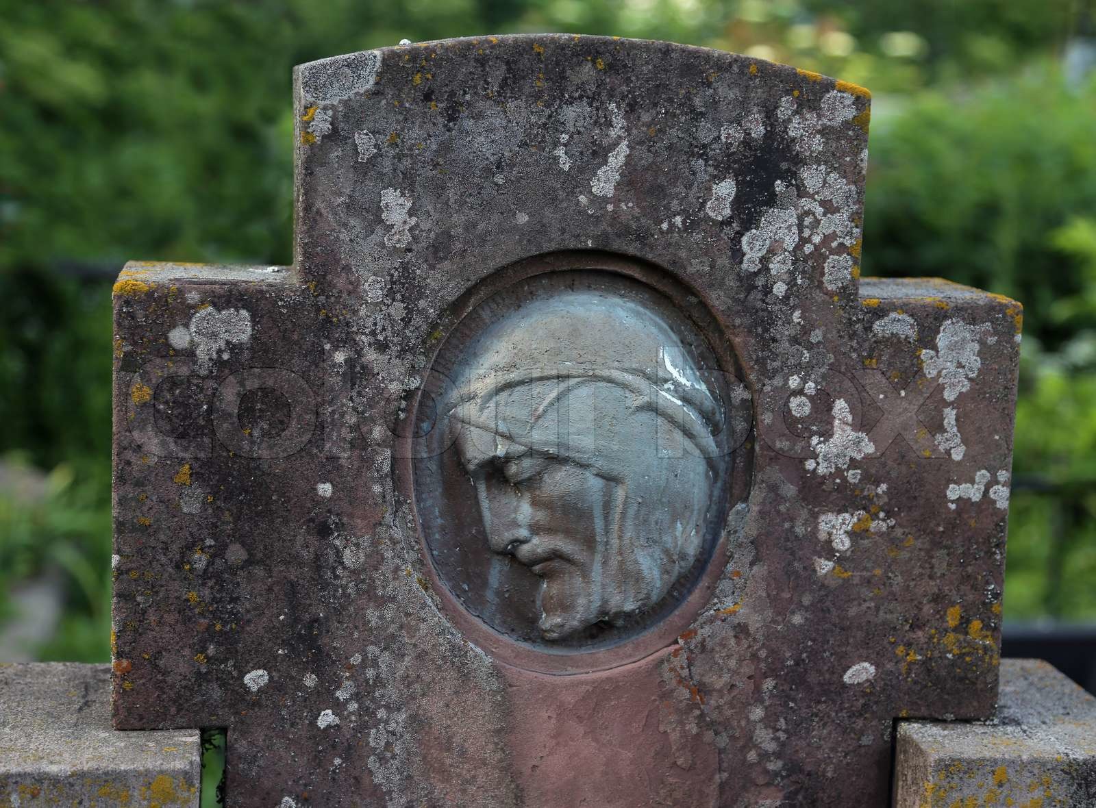 Gravestone cross | Stock image | Colourbox
