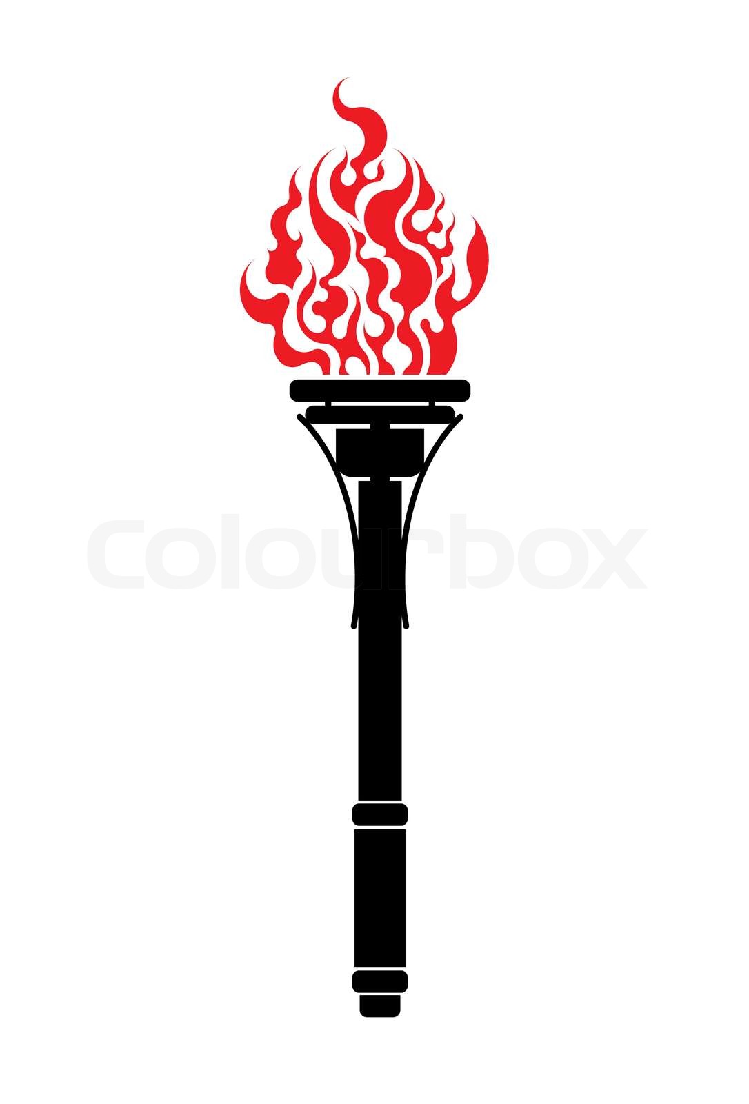 Vector torch | Stock vector | Colourbox