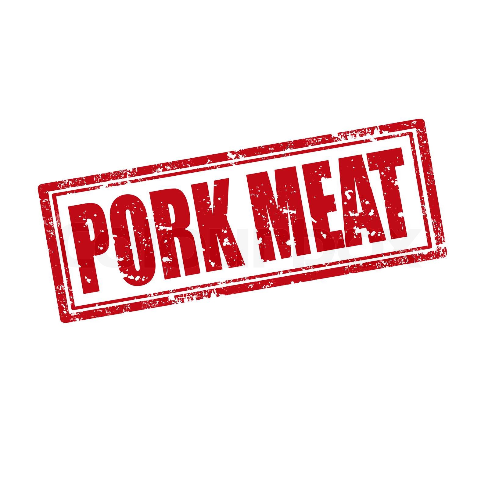 Pork Meat-stamp | Stock vector | Colourbox