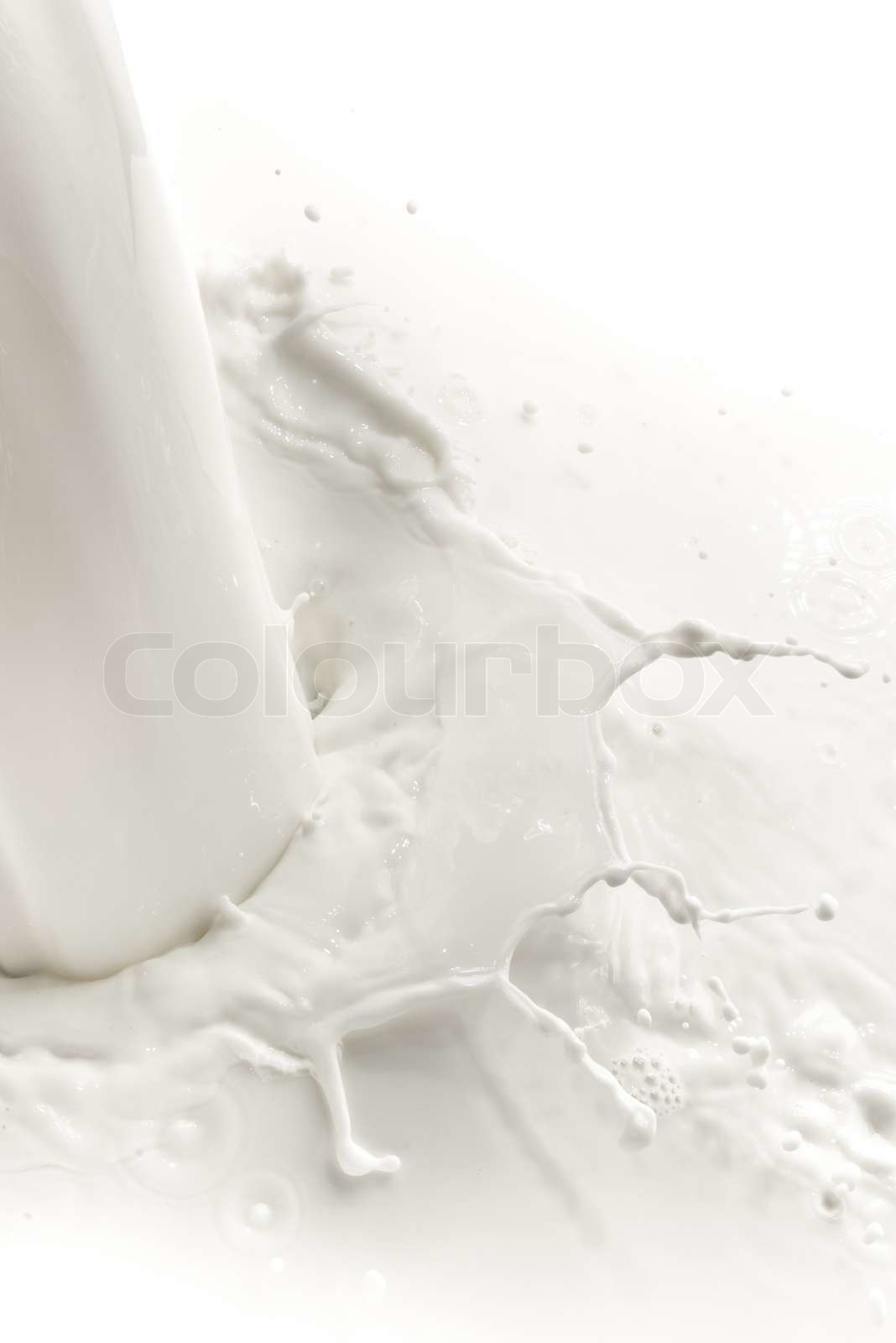 Milch spritzen | Stock Bild | Colourbox