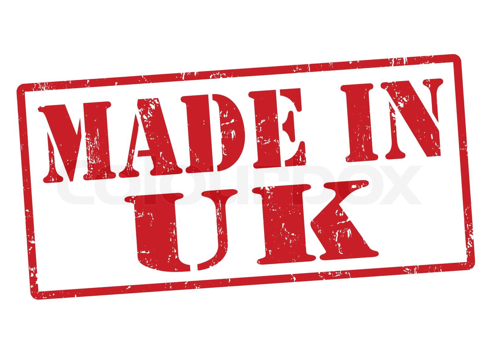 Made in UK stamp | Stock vektor | Colourbox