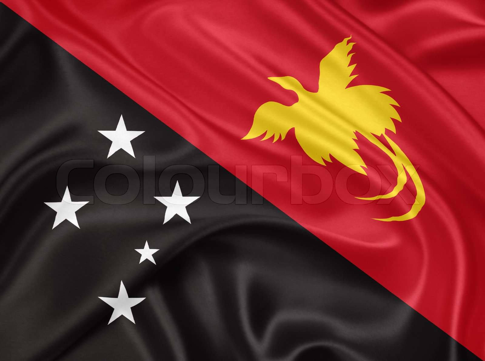 flag of Papua New Guinea | Stock image | Colourbox