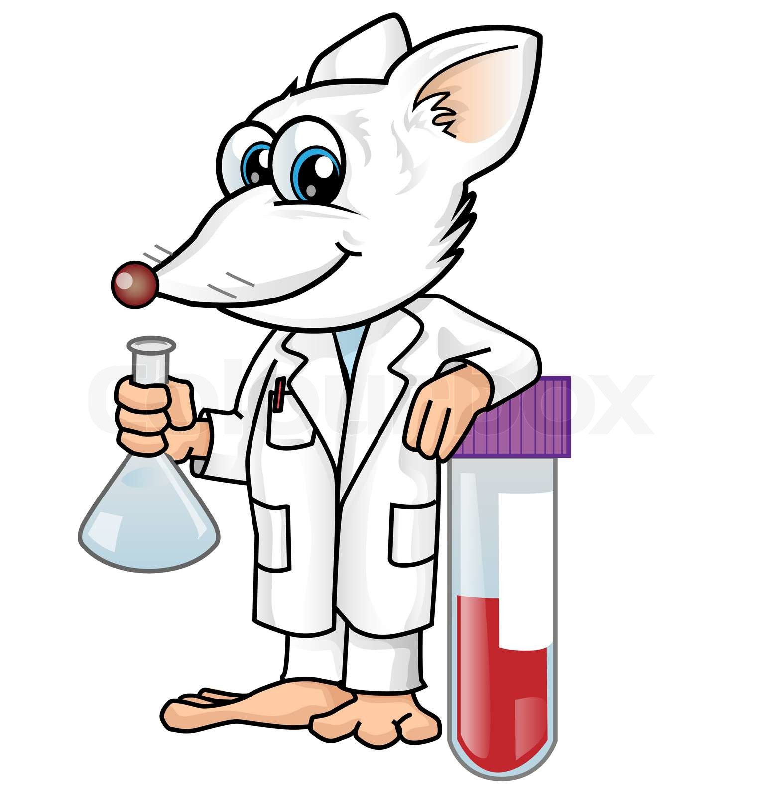 rat lab | Stock vector | Colourbox