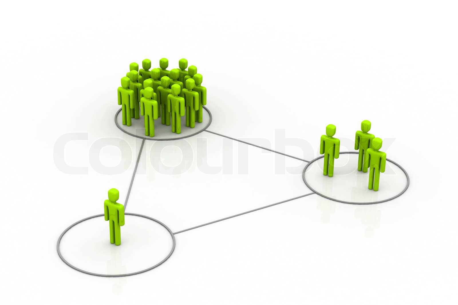 Verschiedene Gruppen Stock Bild Colourbox