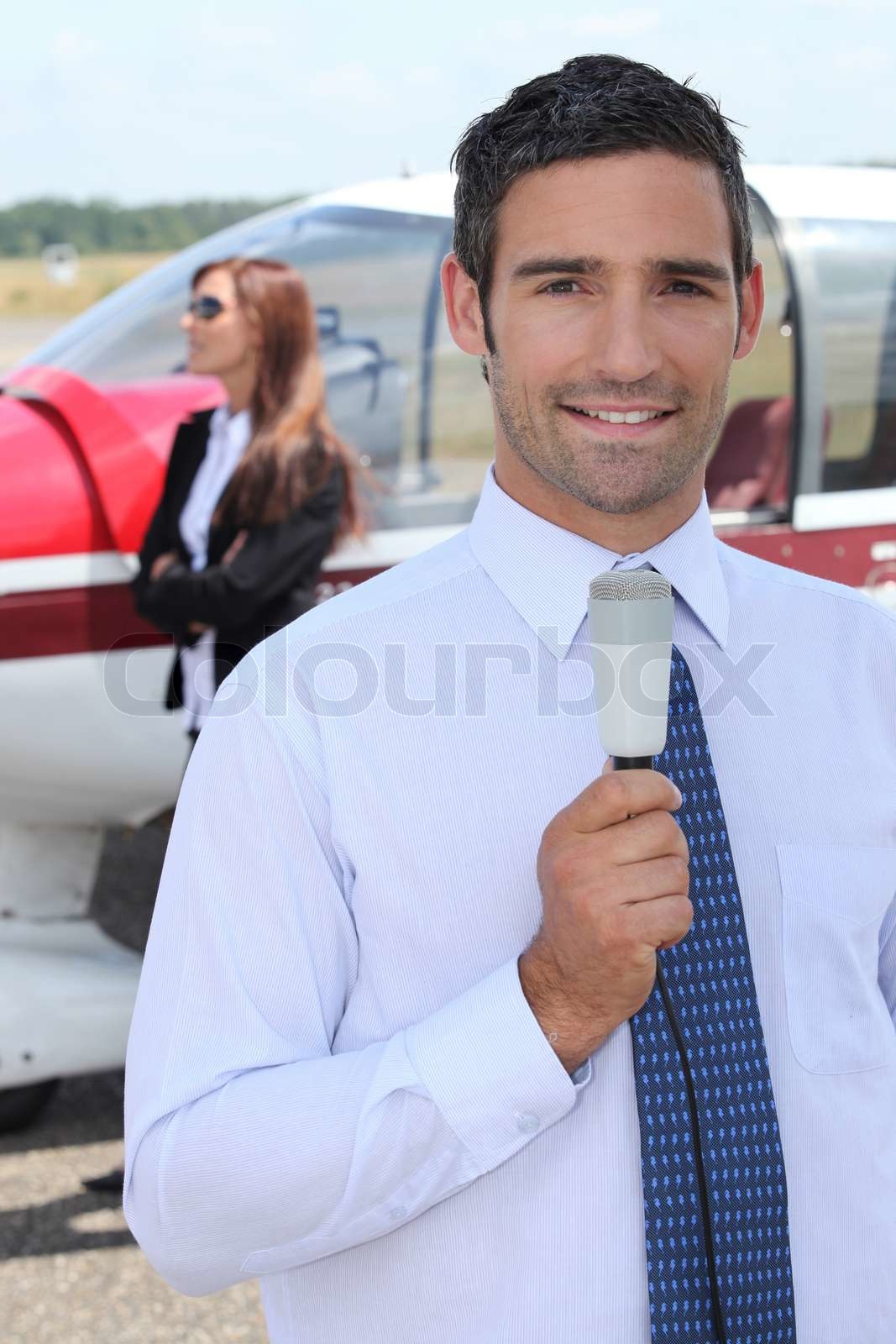 Reporter Stock image Colourbox