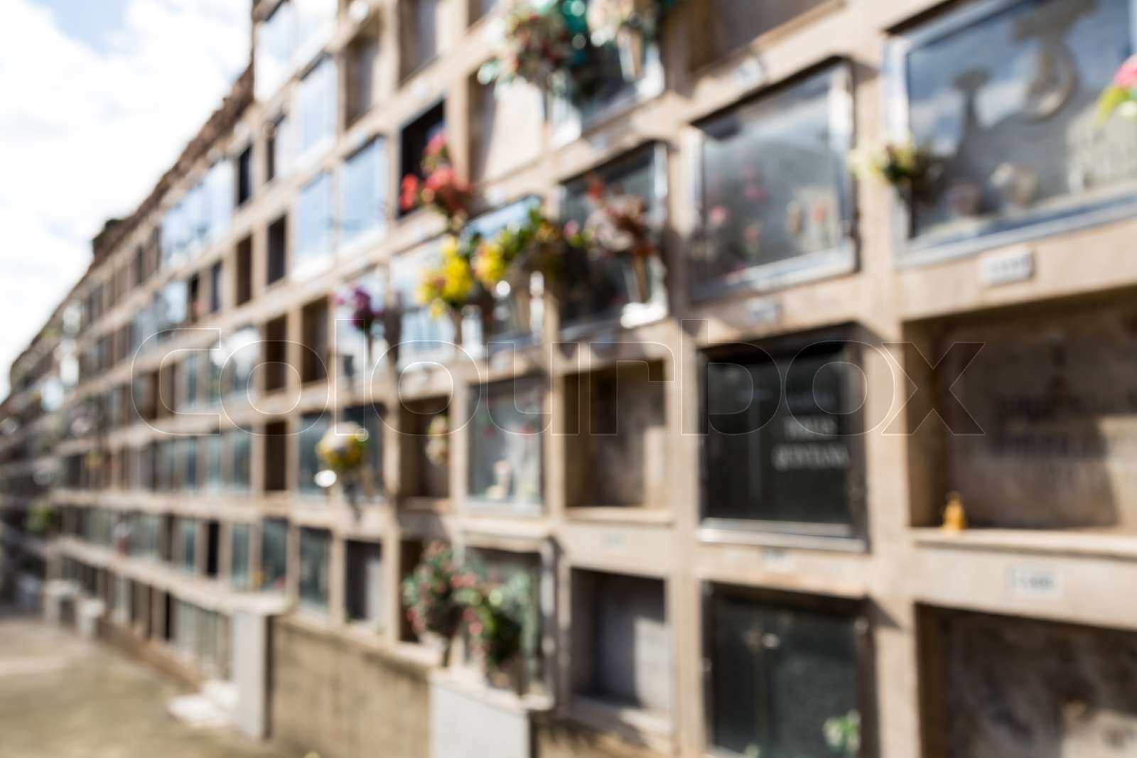 Alter Friedhof Stock Bild Colourbox