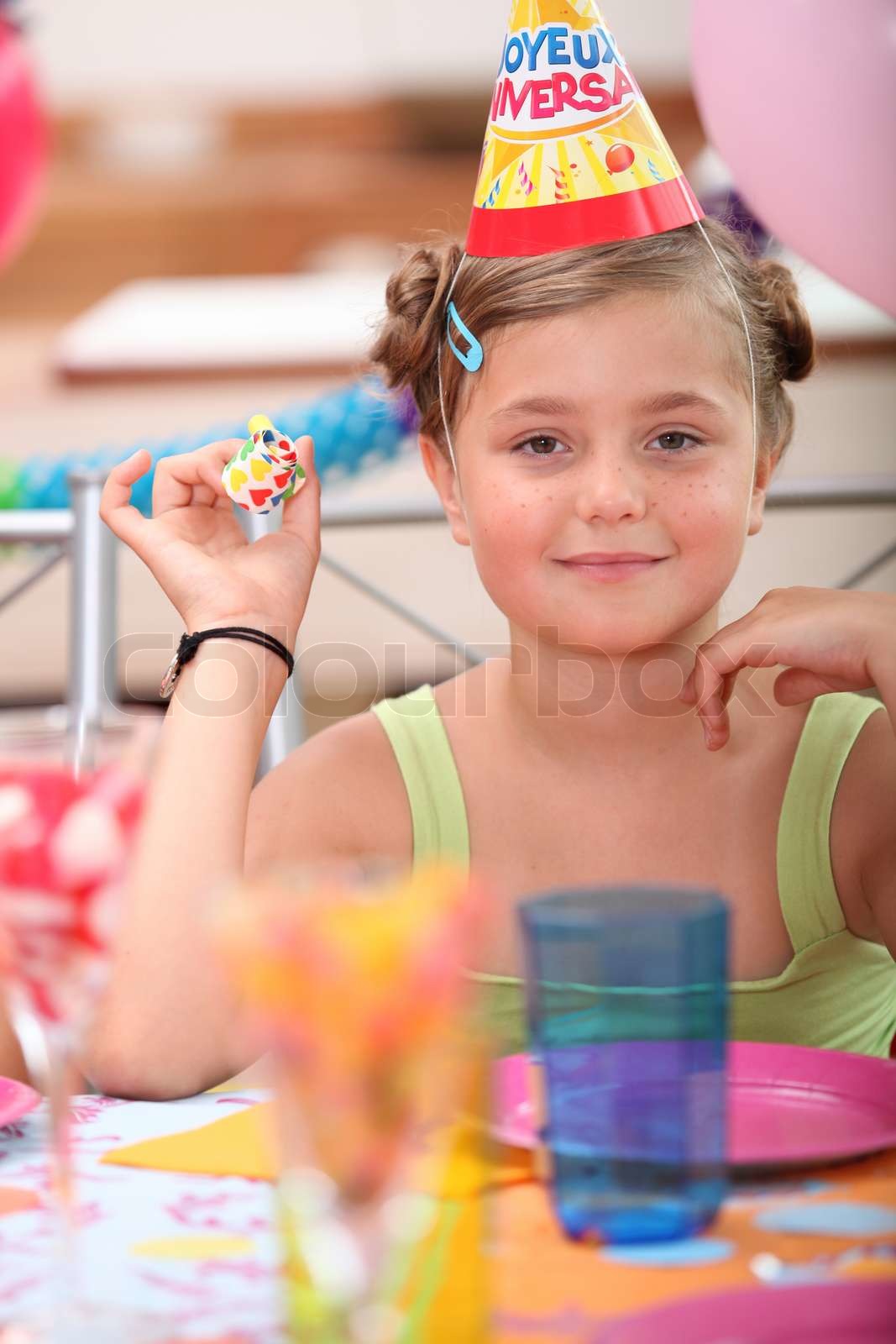 birthday Party Stock foto Colourbox