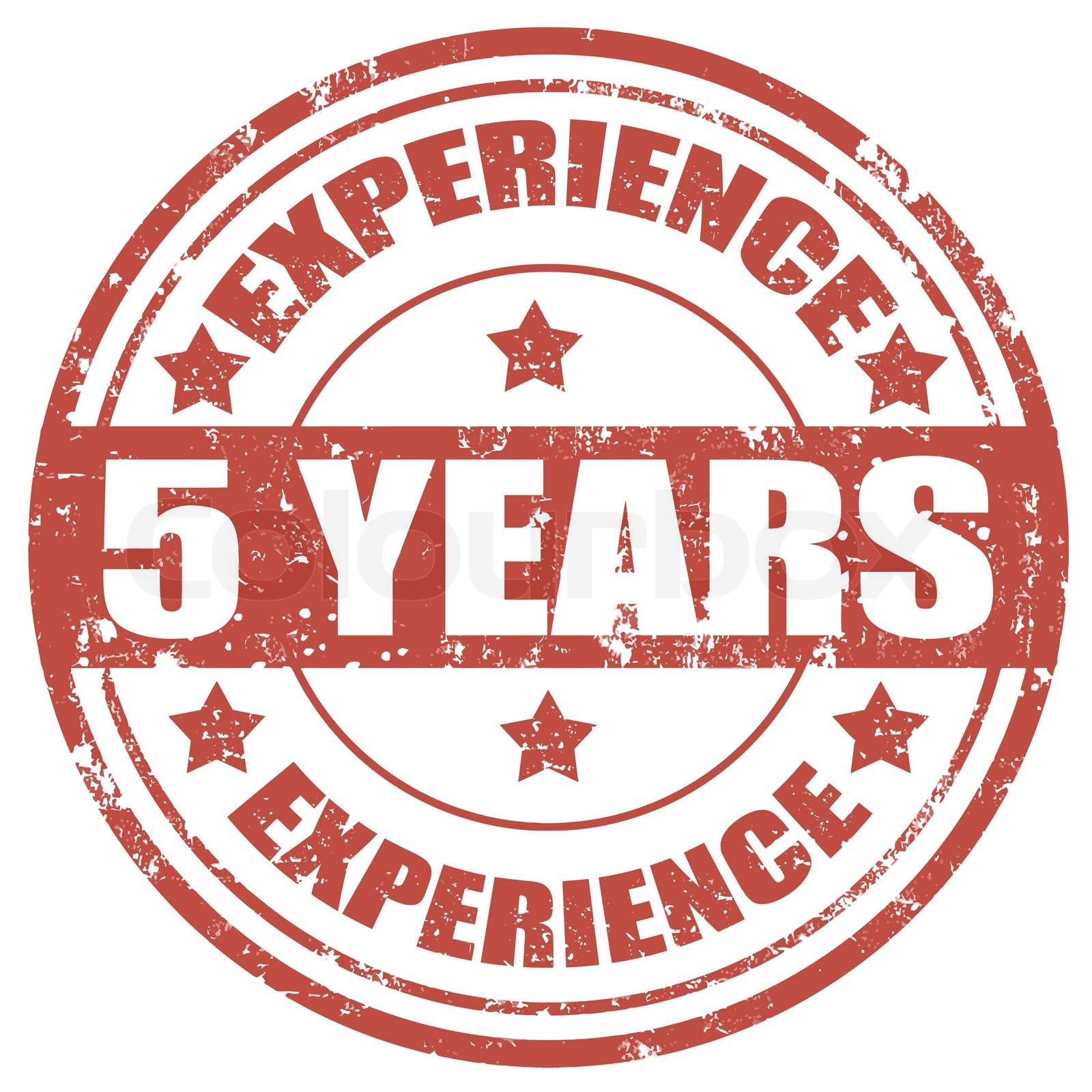 5 years experience logo
