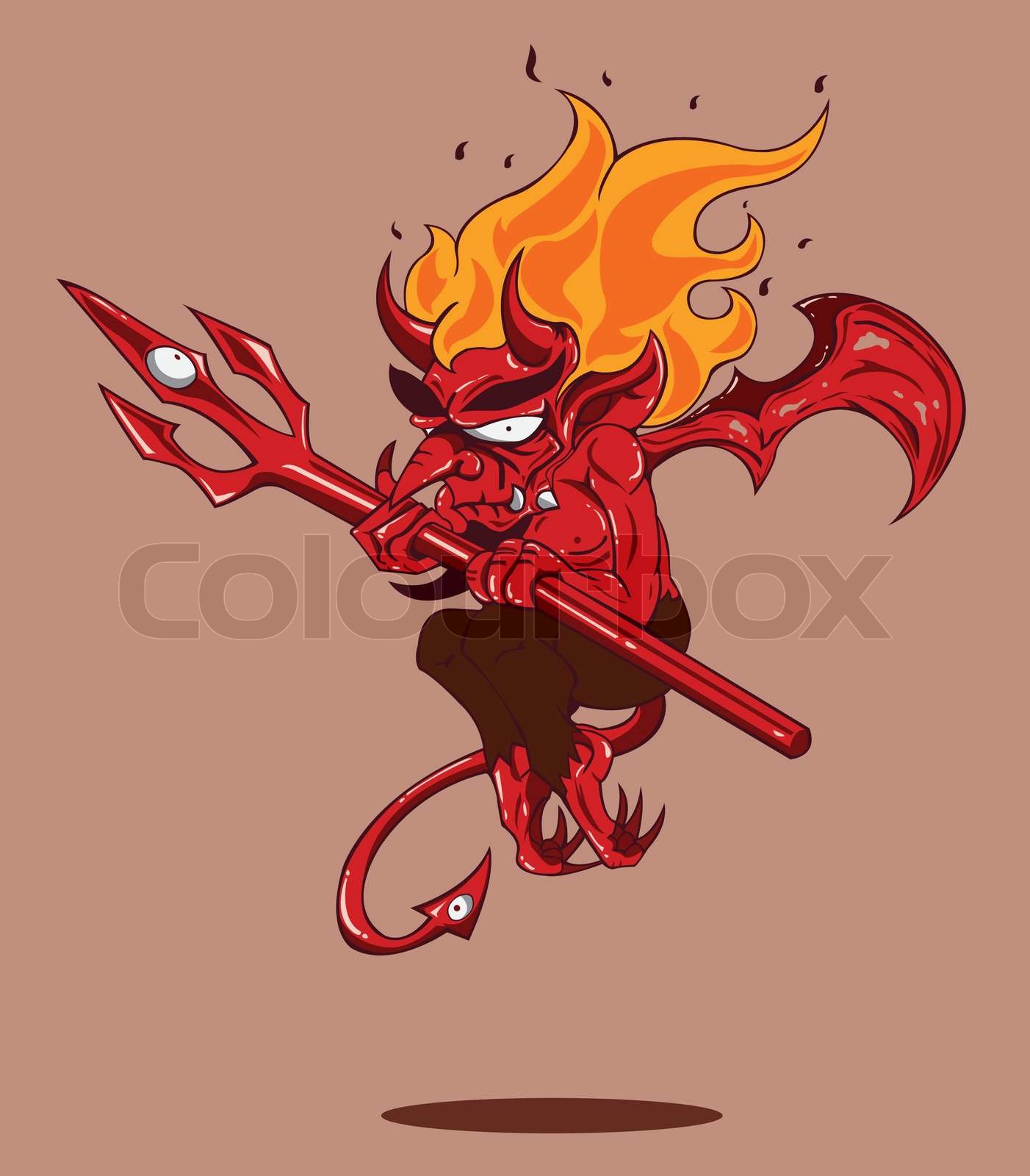 Red Devil Stock vector Colourbox
