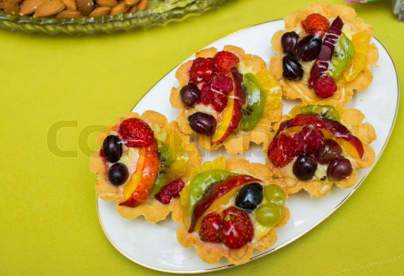 tasty-sweets-in-the-plate-stock-image-colourbox