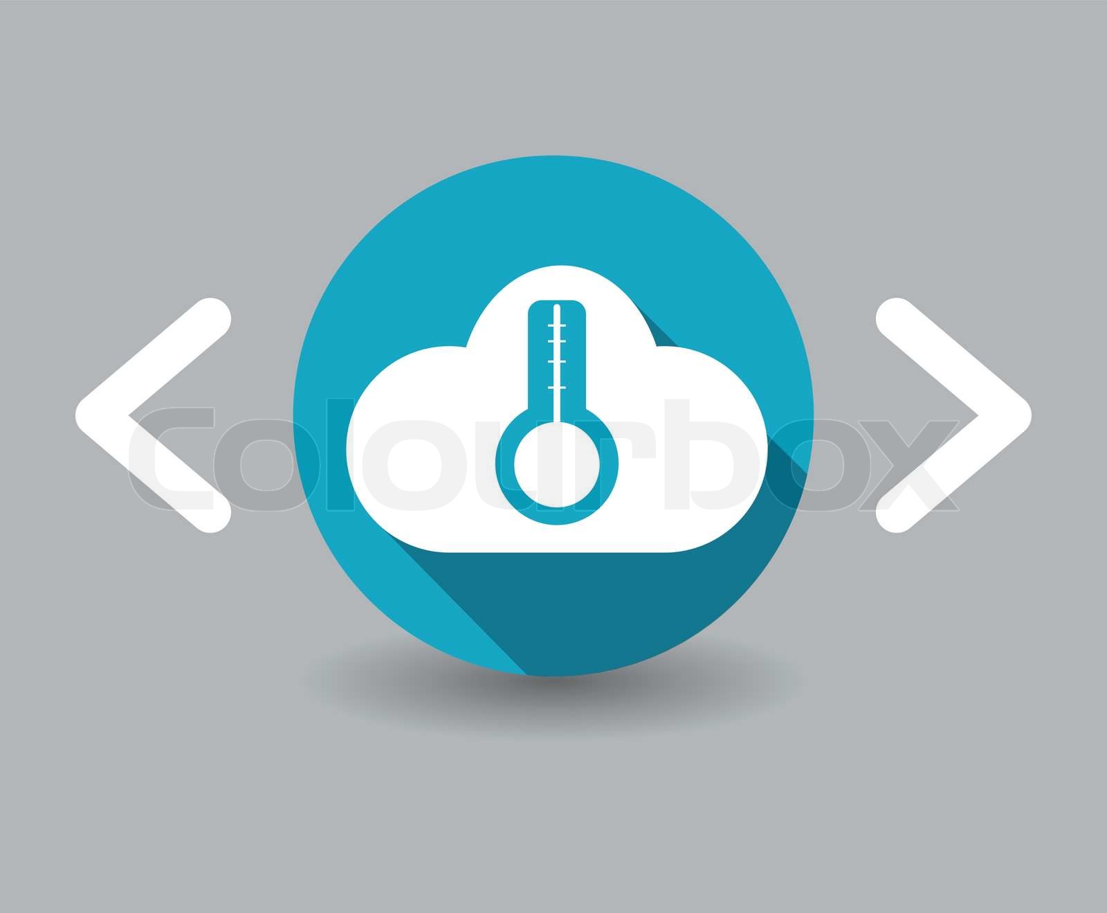 Temperatur icon | Stock-Vektor | Colourbox
