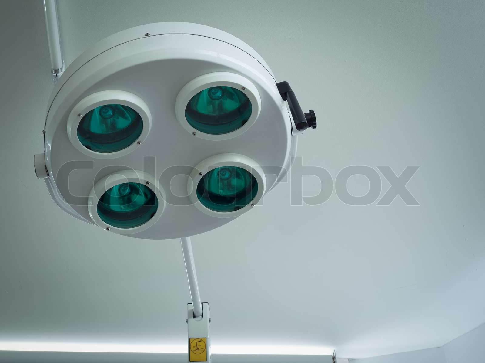 OP-Leuchte oder medizinischen Lampe in Betrieb Raum für Chirurgie ...
