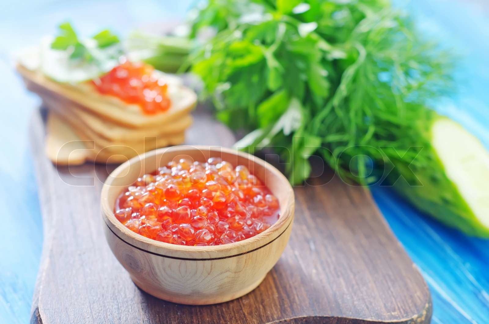 Lachs Kaviar | Stock Bild | Colourbox