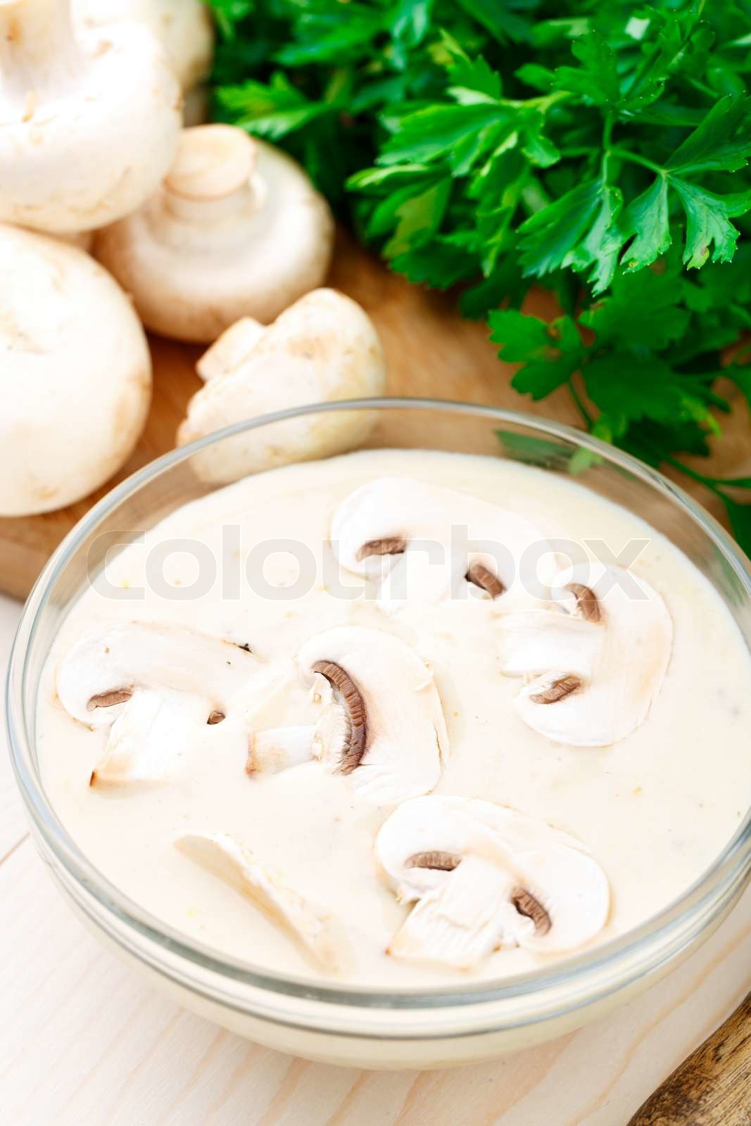 Pilz -Creme-Suppe | Stock Bild | Colourbox