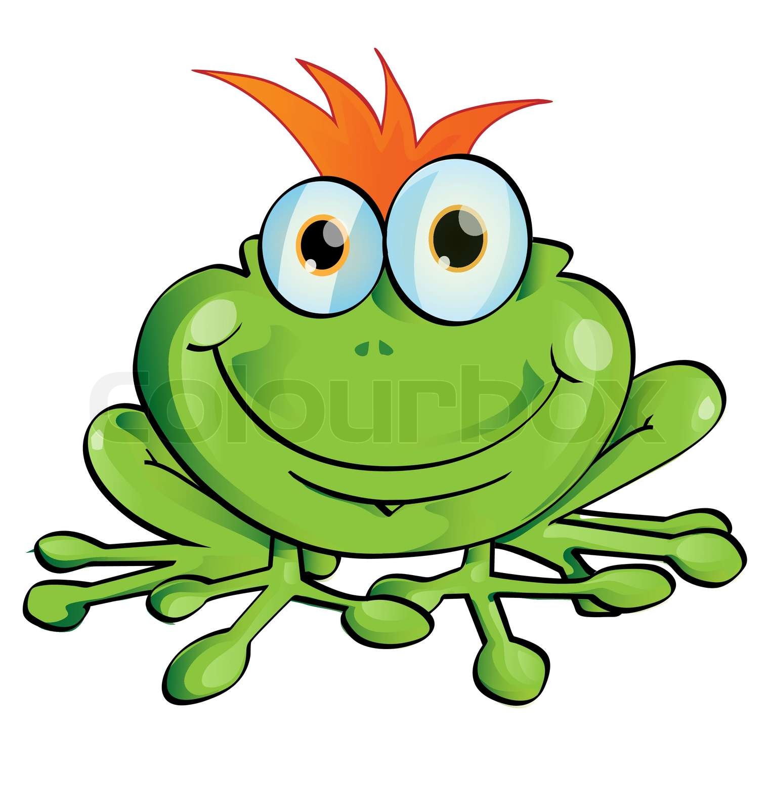 Frech Lustige Frosch Bilder Mit Sprüche lustiger Frosch | Stock-Vektor | Colourbox